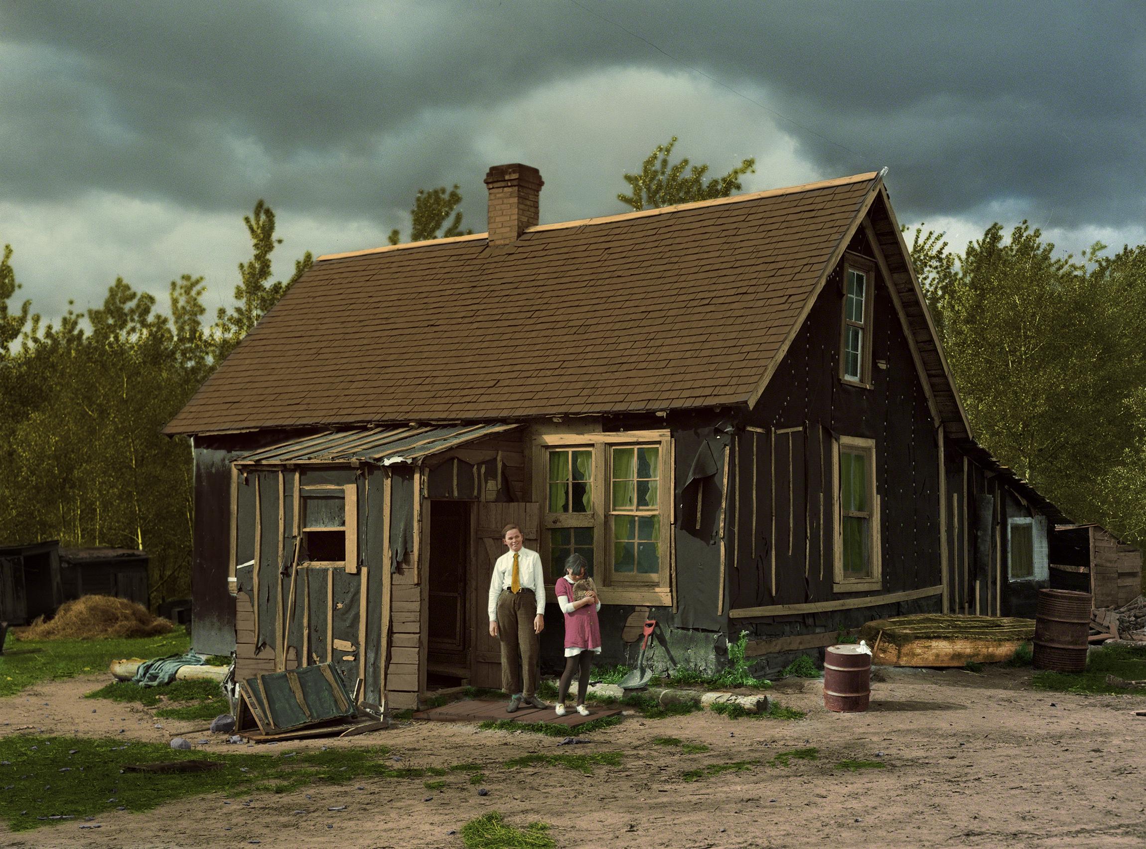"Green Acres", Russell Lee. Minnesota, 1937 r/Colorization