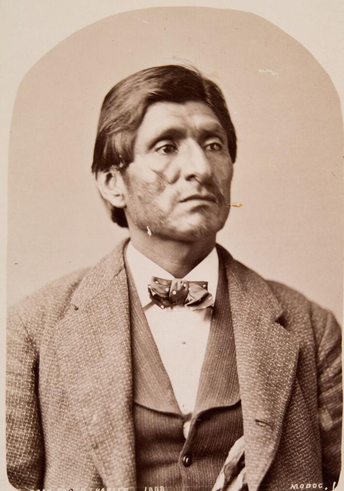 Scarface Charley, Modoc Warrior, on a trip to the Eastern US, circa mid