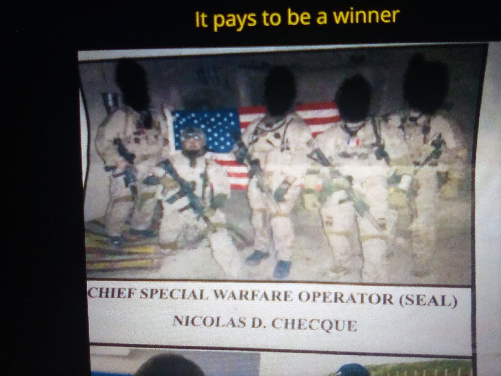 Devgru operator Nicolas Cheque K.I.A December 8 2012 during an hostage