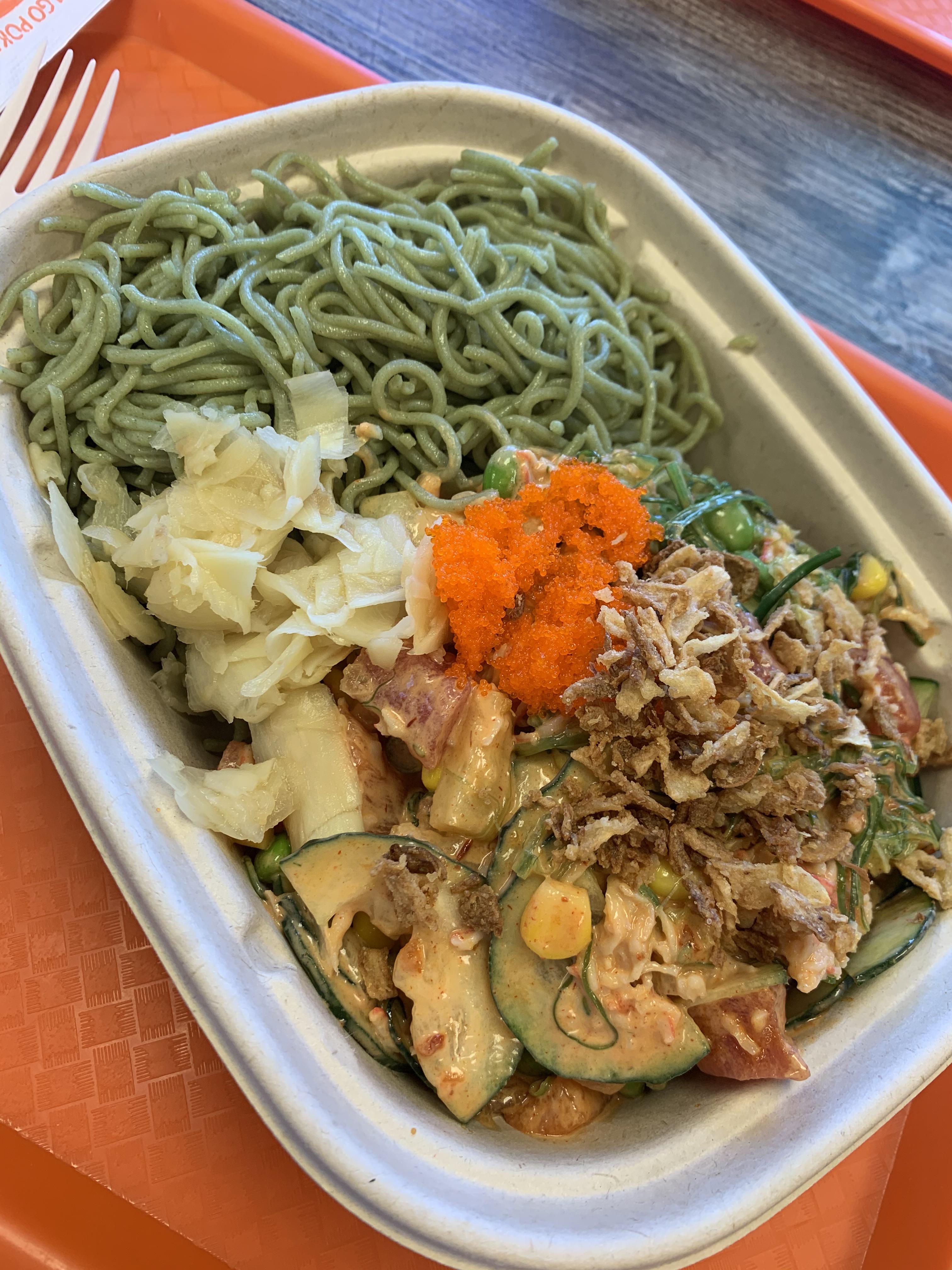 [I ate] Poke w/ kale noodle r/food