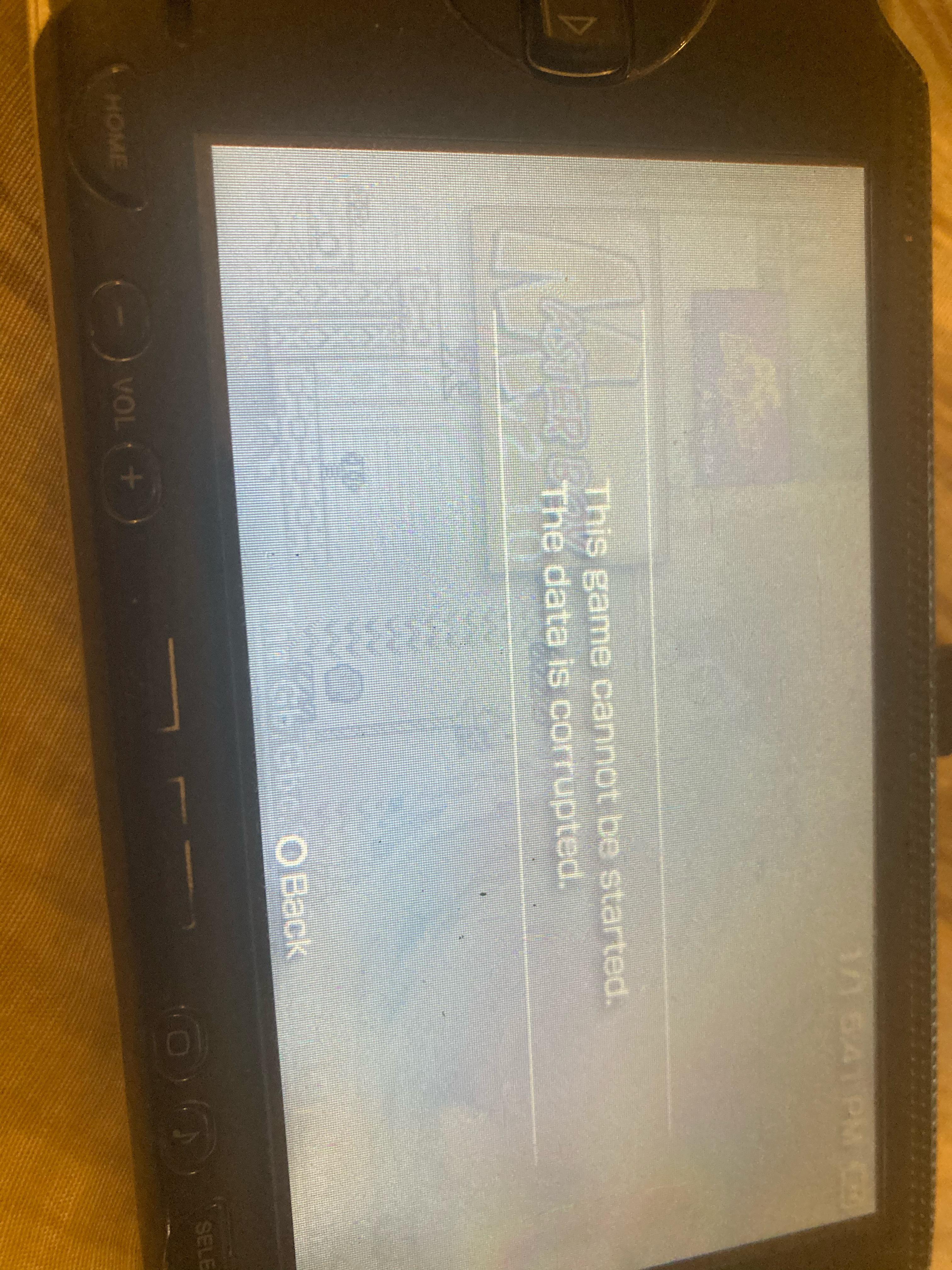 THIS POPS UP ON MY MODDED PSP 1000 (INFINITY 6.61 2.0) WHEN I TRY TO