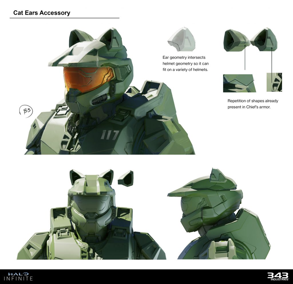 Cat ear concept art r/halo