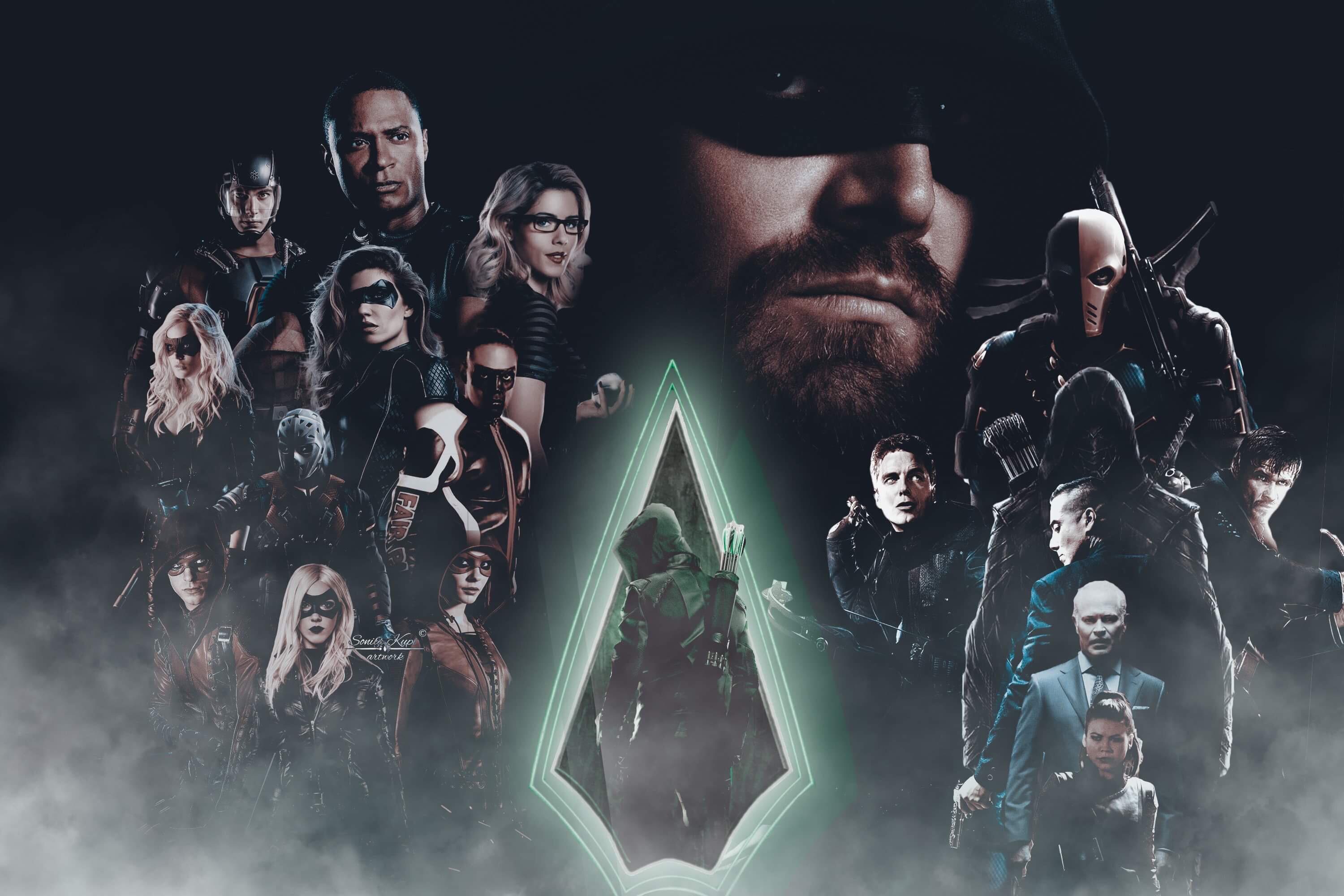 [Artwork] Update on the Arrow poster. Added Diaz. Even though I don’t