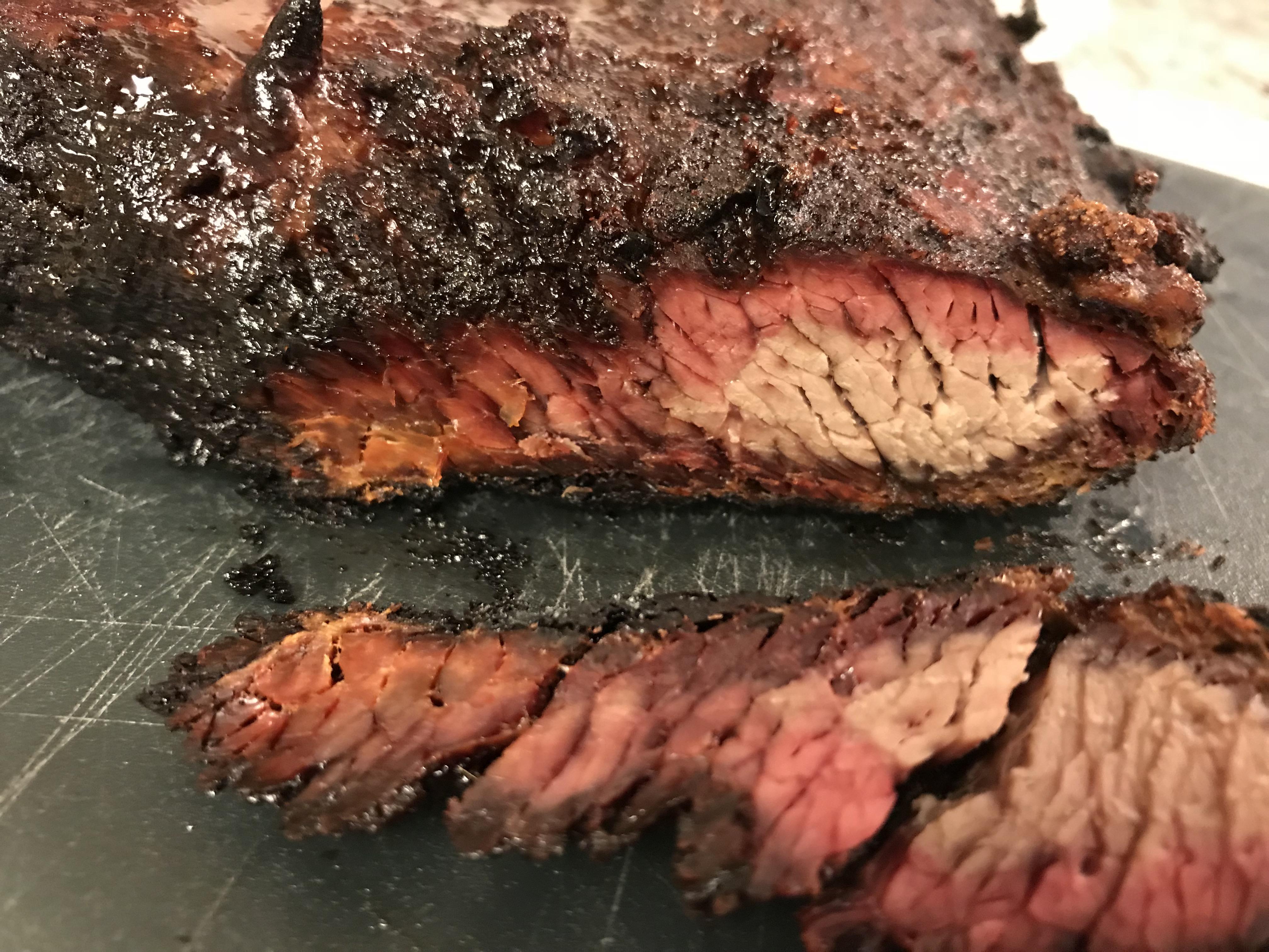 Cherry Wood Smoked Brisket and burnt ends (deets in comments) r/smoking