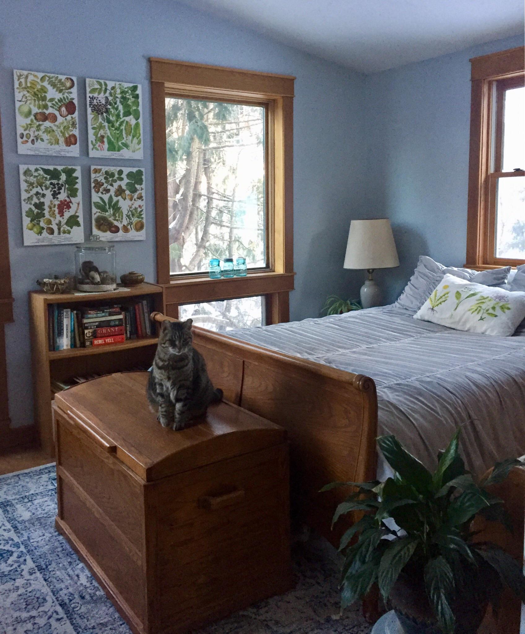 Bedroom in my notsobig home, Minnesota. Furniture built or refinished