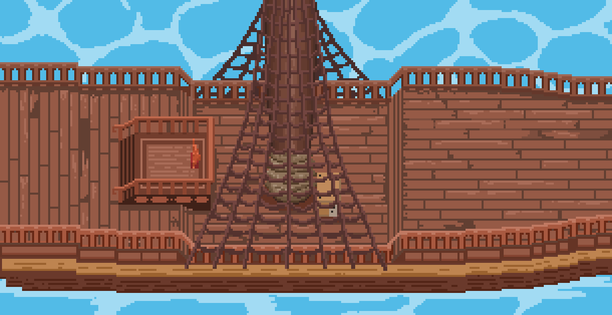 [WIP] Pirate Ship Design for RPG PixelArt