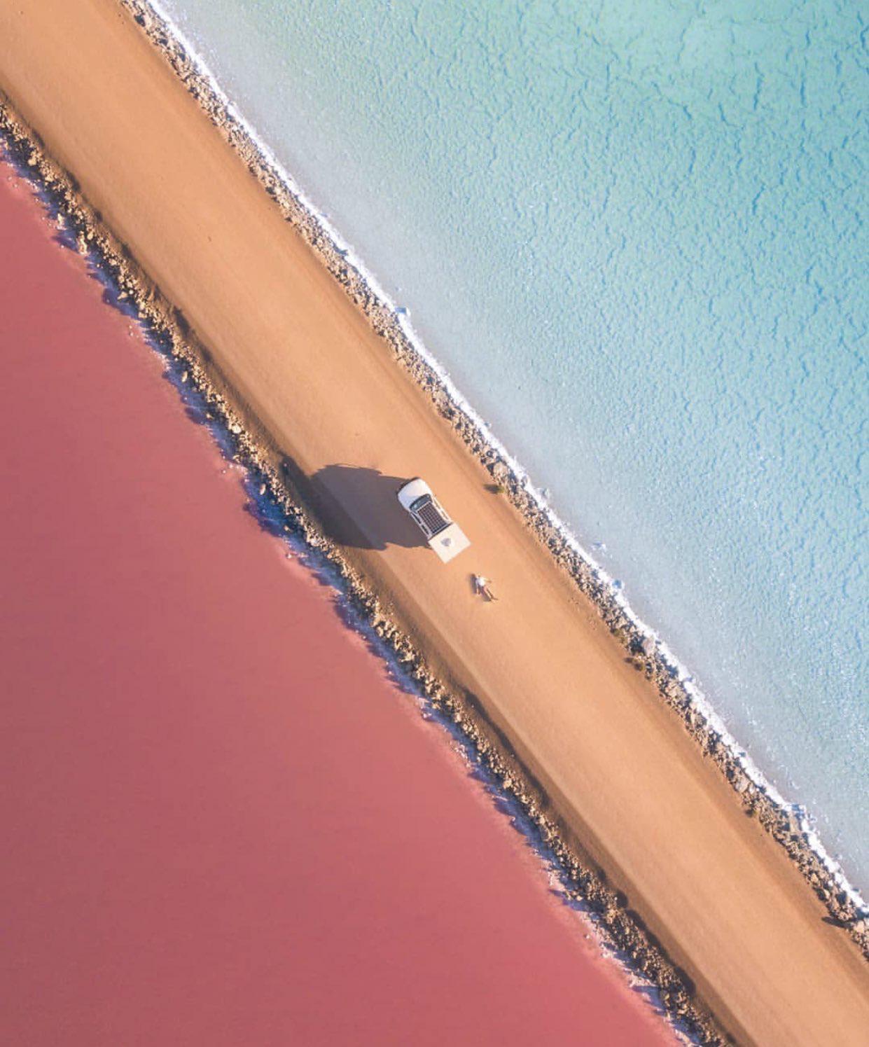 This photo of Lake MacDonnell, South Australia r/AccidentalWesAnderson