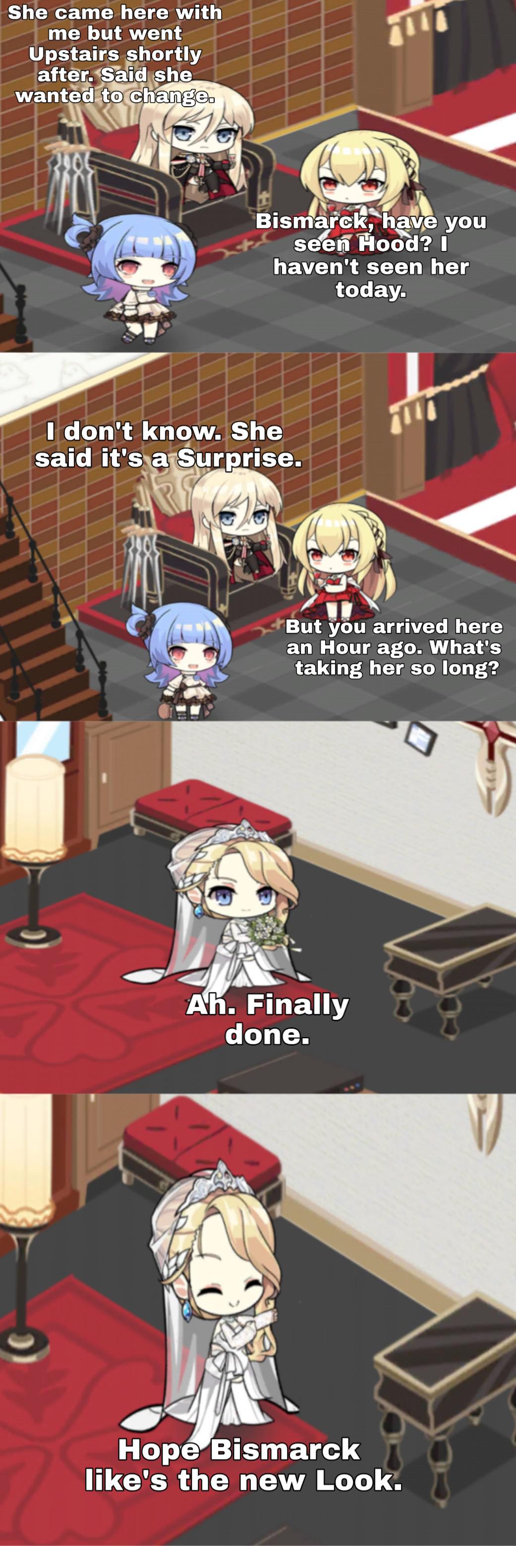 Azur Lane Bismarck Meme news words