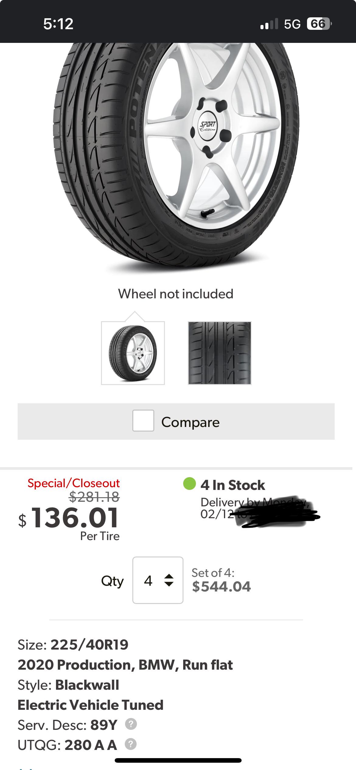 Need new tires, nothing special; I saw these run flats on discount