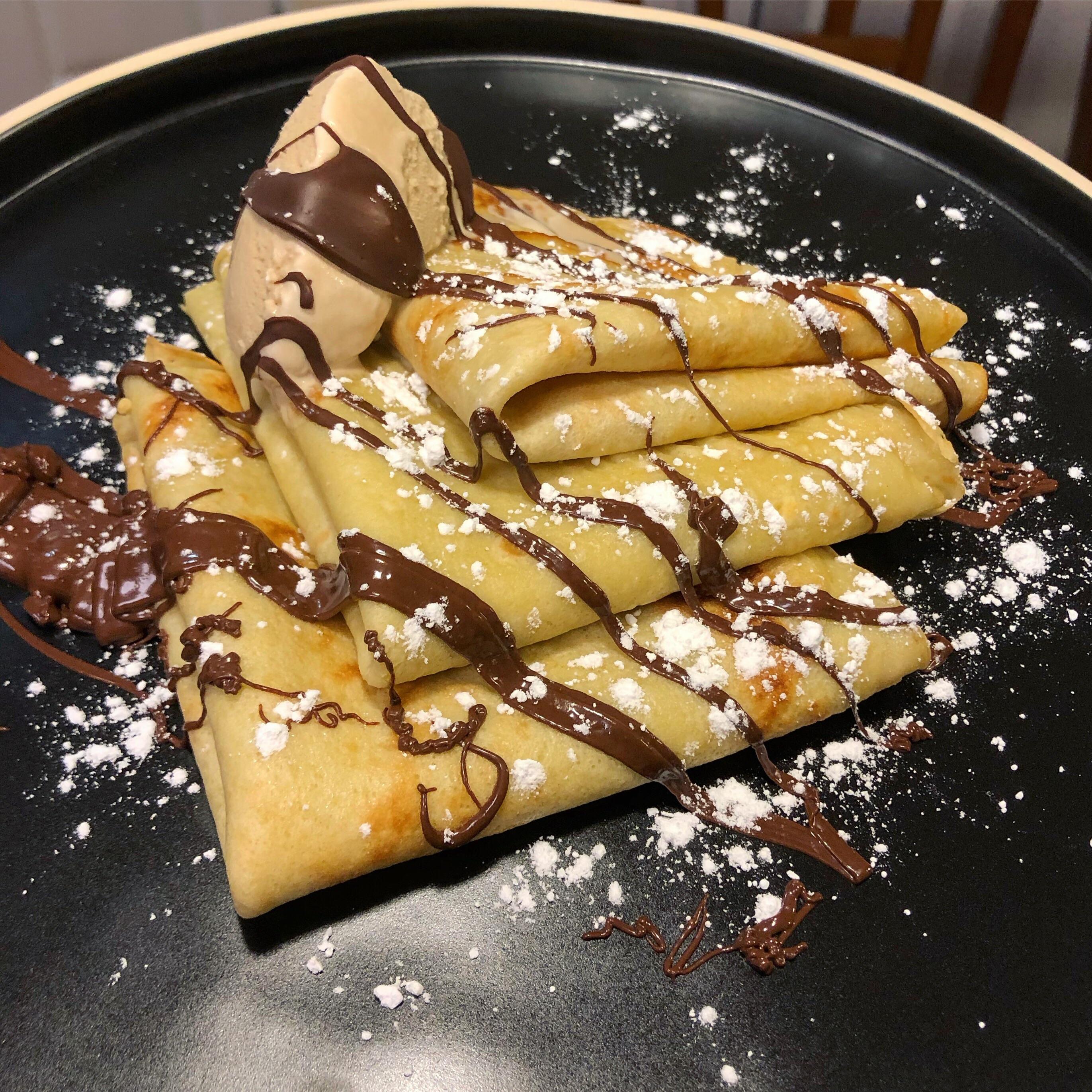 [Homemade] Chocolate Crepes r/food
