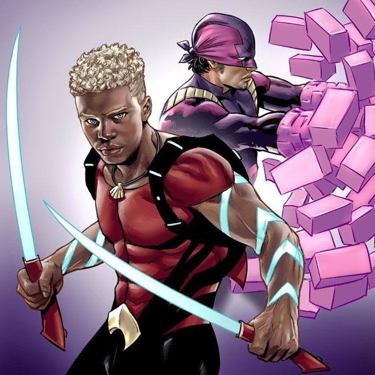 [Artwork] Aqualad and Bunker by Travis Moore. Happy Pride everyone! r