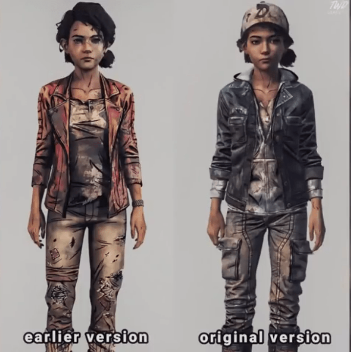 A little detail I like is that the Clementine design from the flashback