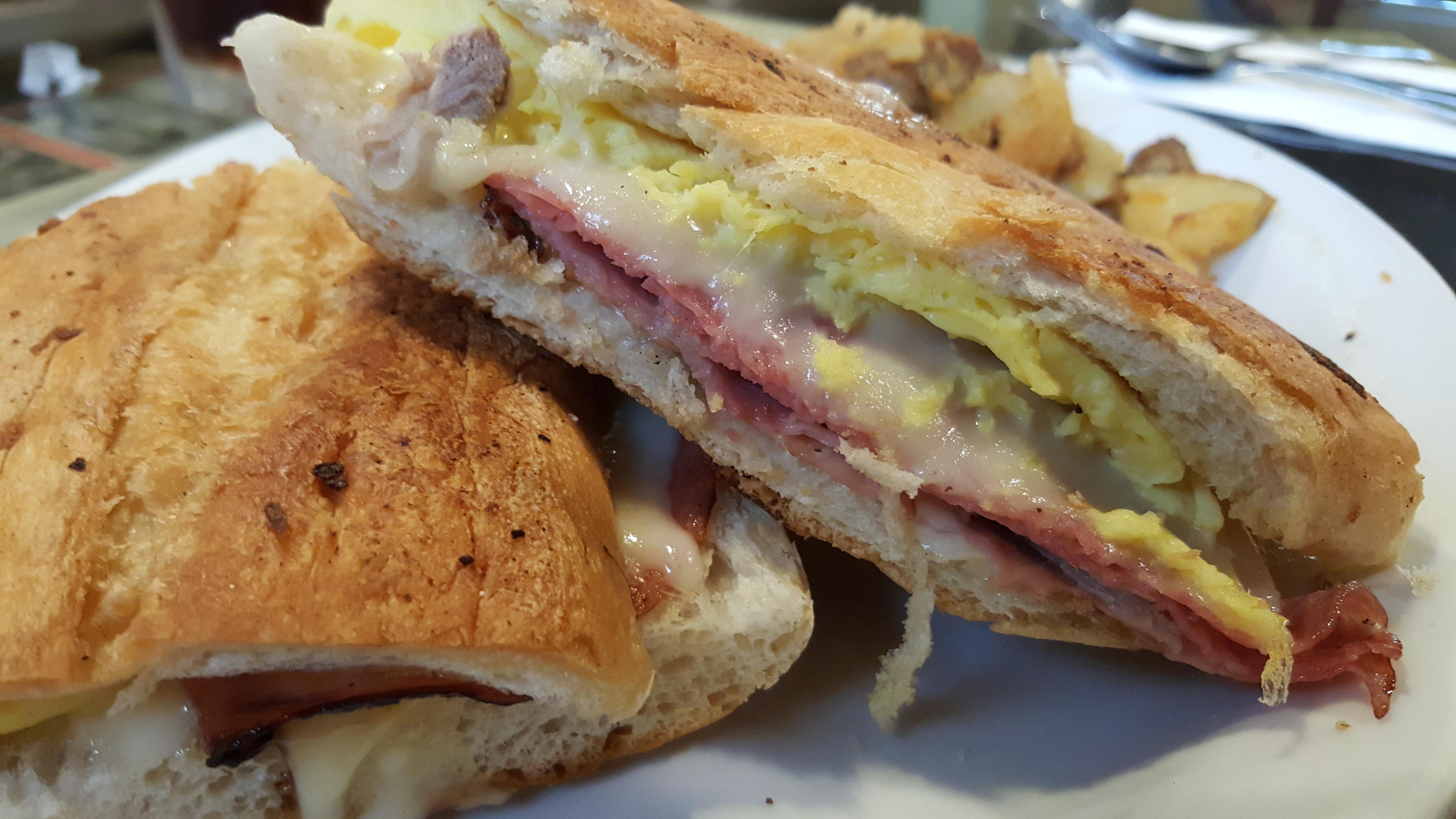 Pressed breakfast Cuban sandwich r/eatsandwiches