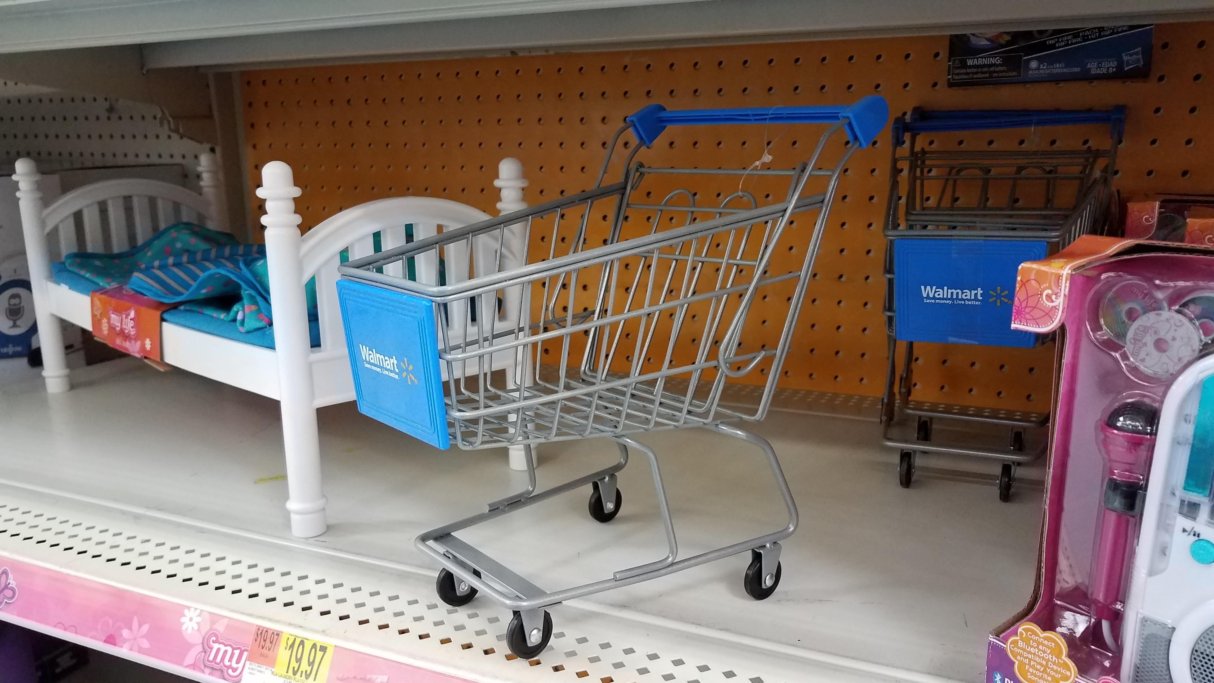 Walmart sells dollsized metal shopping carts r/mildlyinteresting