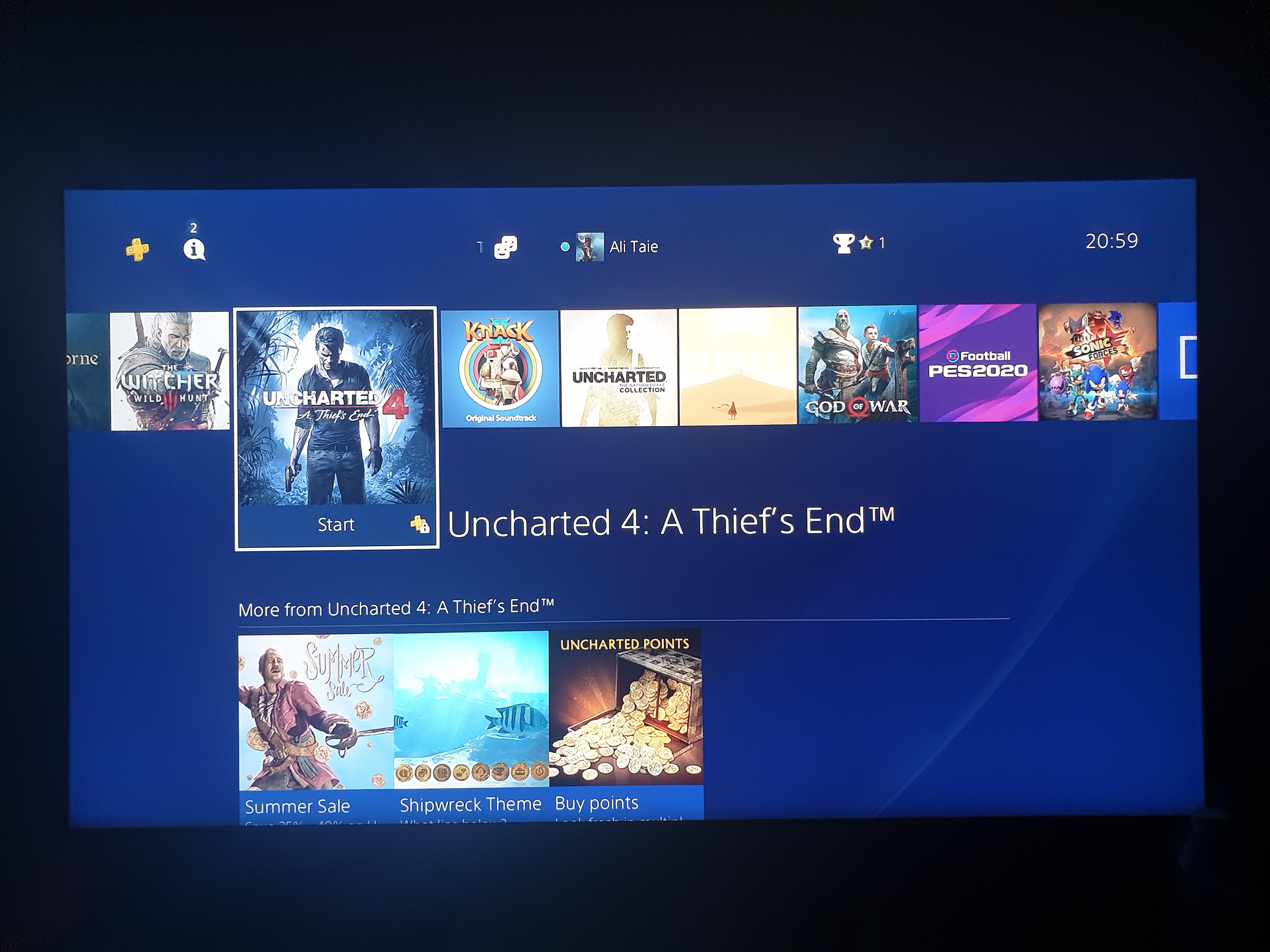 Hey guys..I downloaded uncharted 4 when it was free on ps