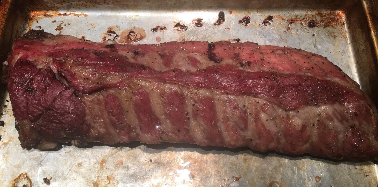 First time Smoking Ribs without BBQ Sauce. Turned out fantastic. r