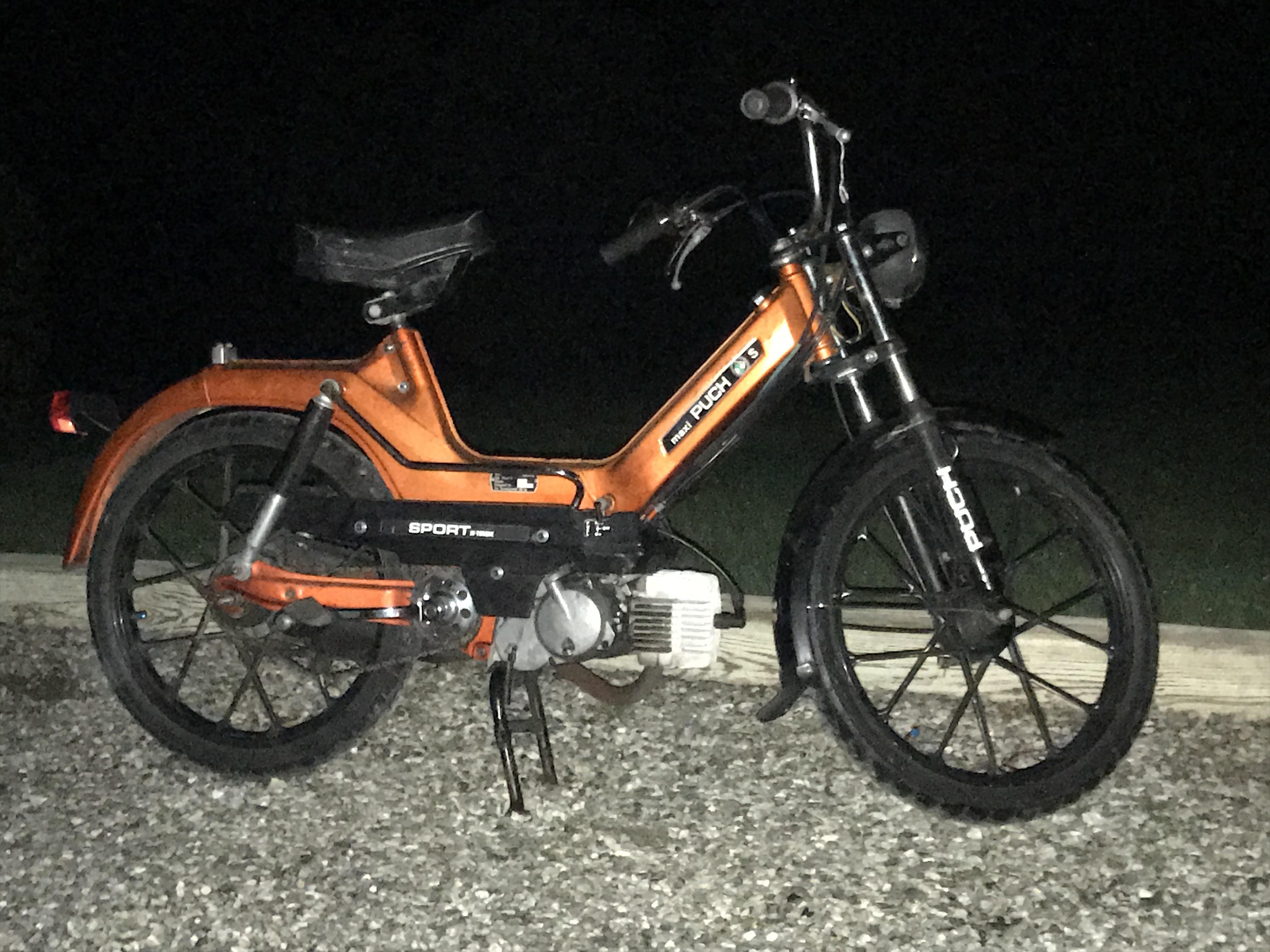 Picked up this ‘74 Puch Maxi 70cc from Second Stroke Mopeds NYC. 500