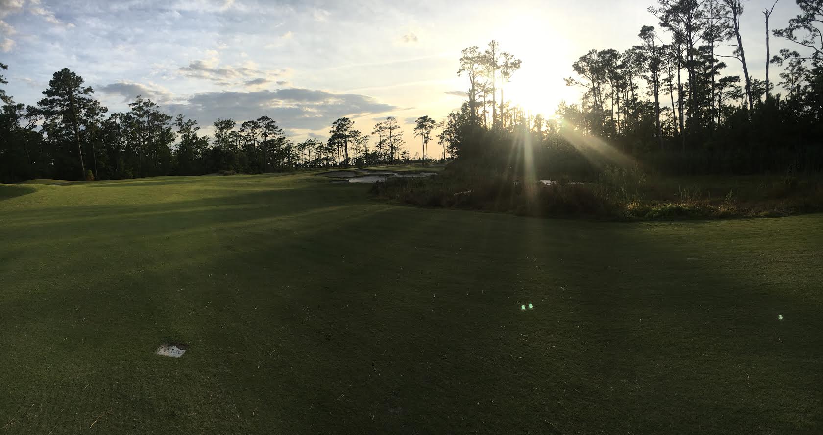 Approach at 12 Kilmarlic Golf Club on the Outer Banks was beautiful