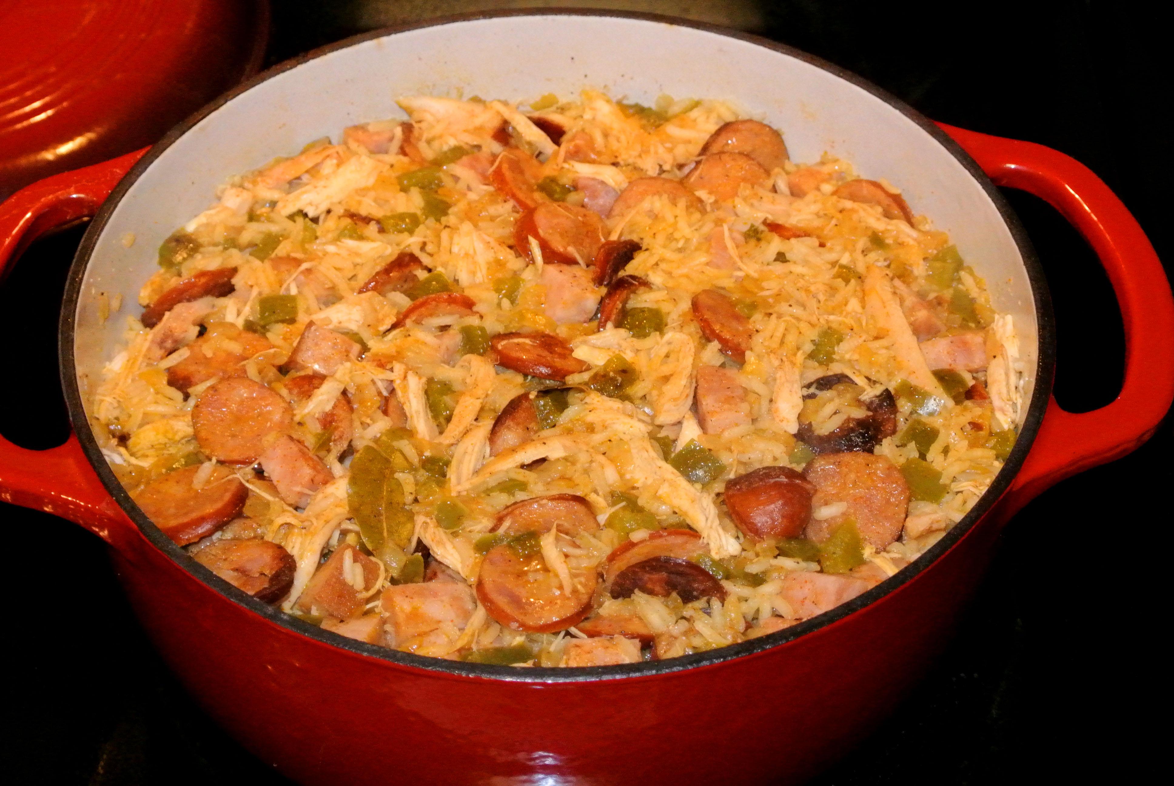 Spicy Cajun Chicken and Sausage Jambalaya (Xpost r/food) [OC] [3872 x 2592] r/FoodPorn