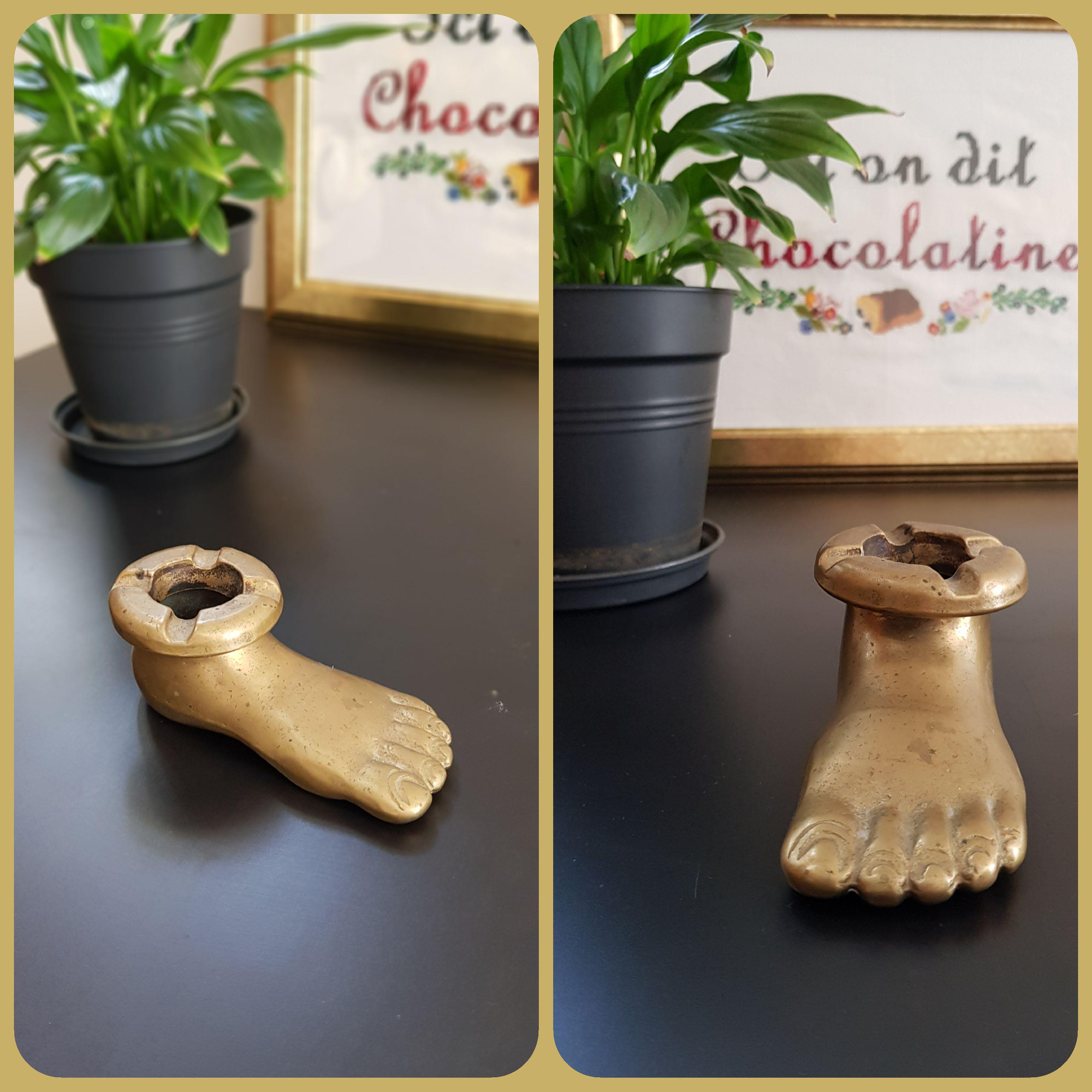 Figured I'd also post this brass foot ashtray I found where I got the