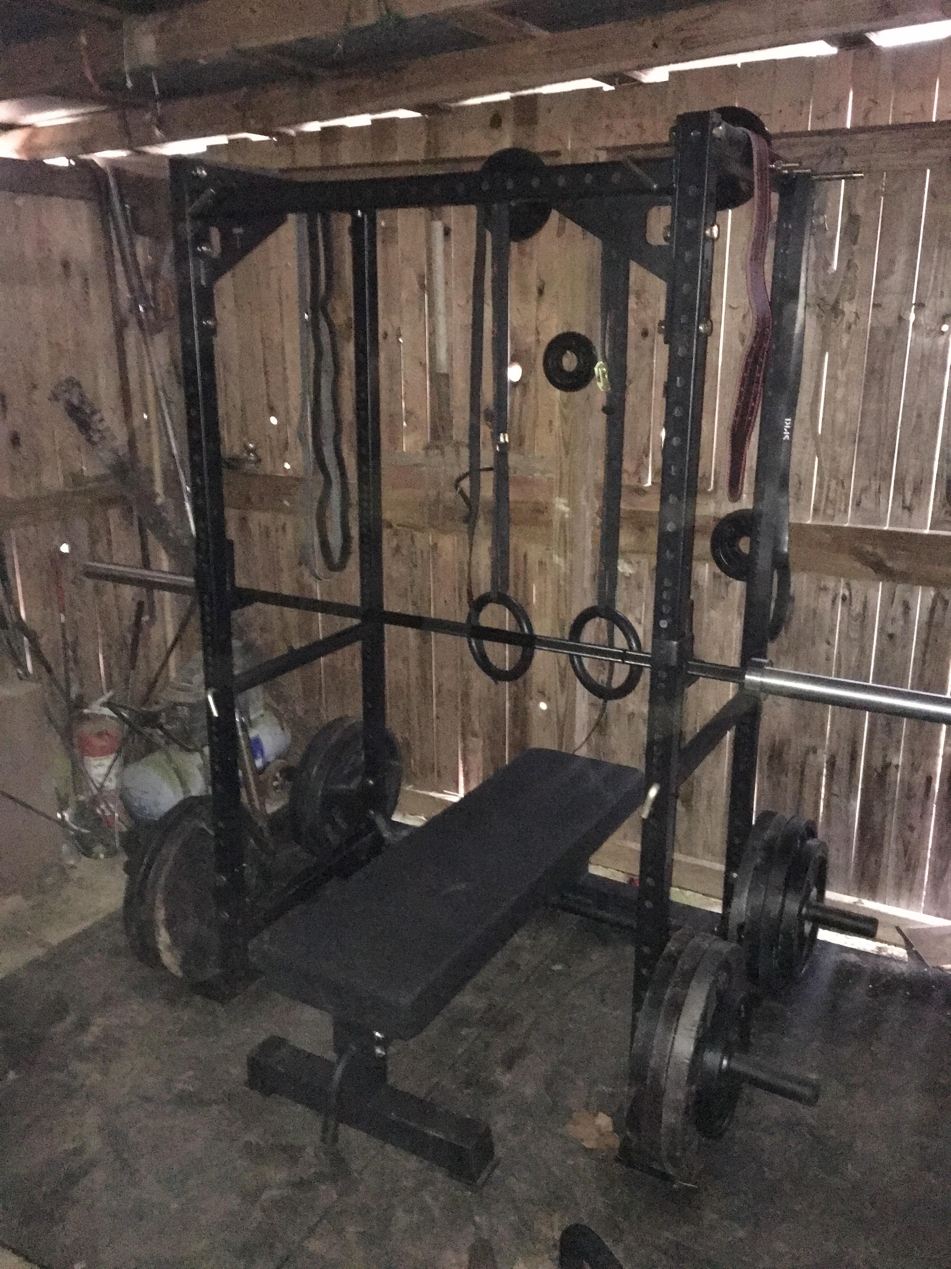 My little home gym at our rental r/homegym