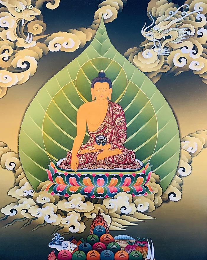 Happy Earth Day! 🌎 In the picture Buddha Shakyamuni in front of a