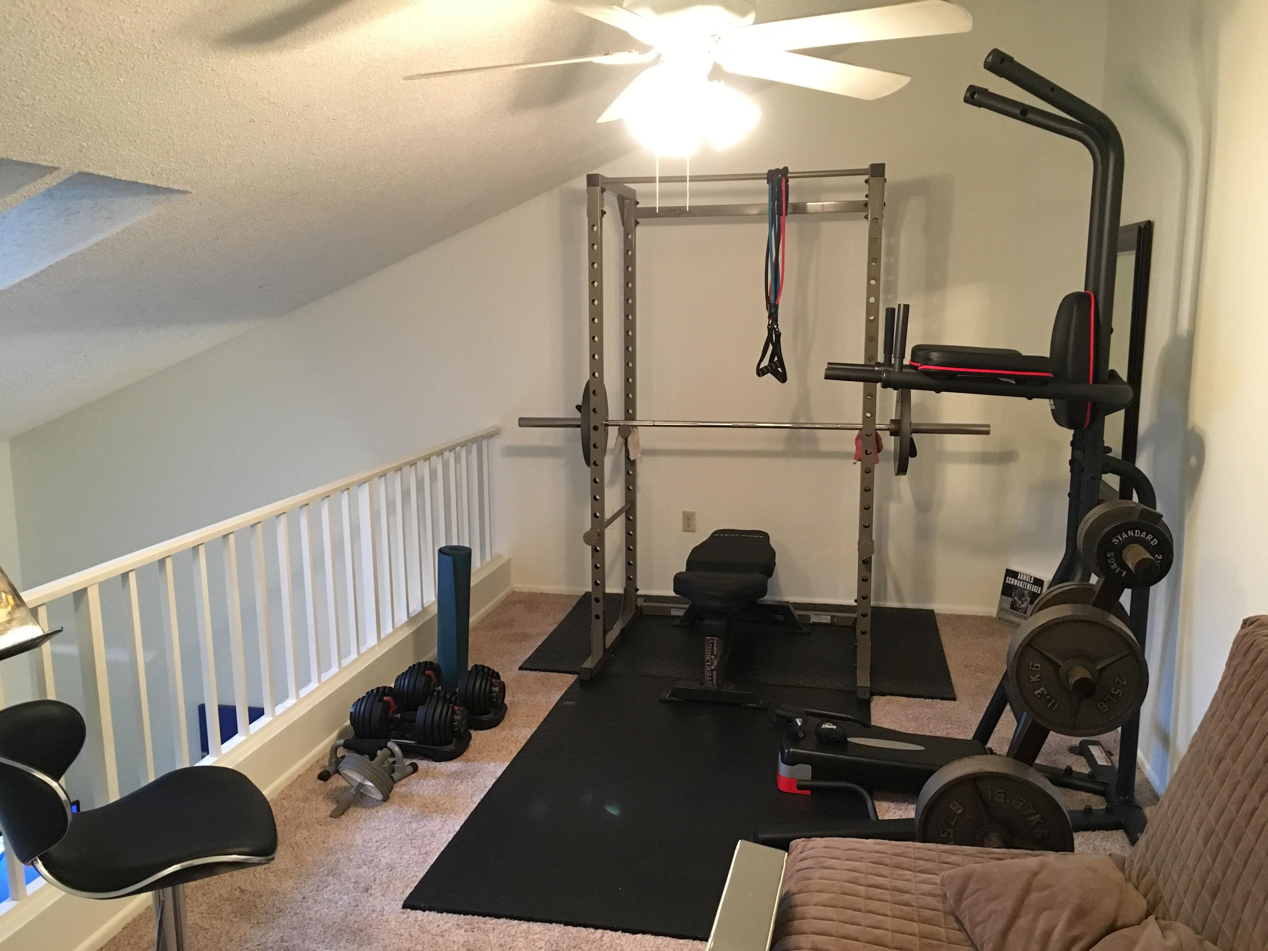 Making the best of my apartment’s loft space! r/homegym