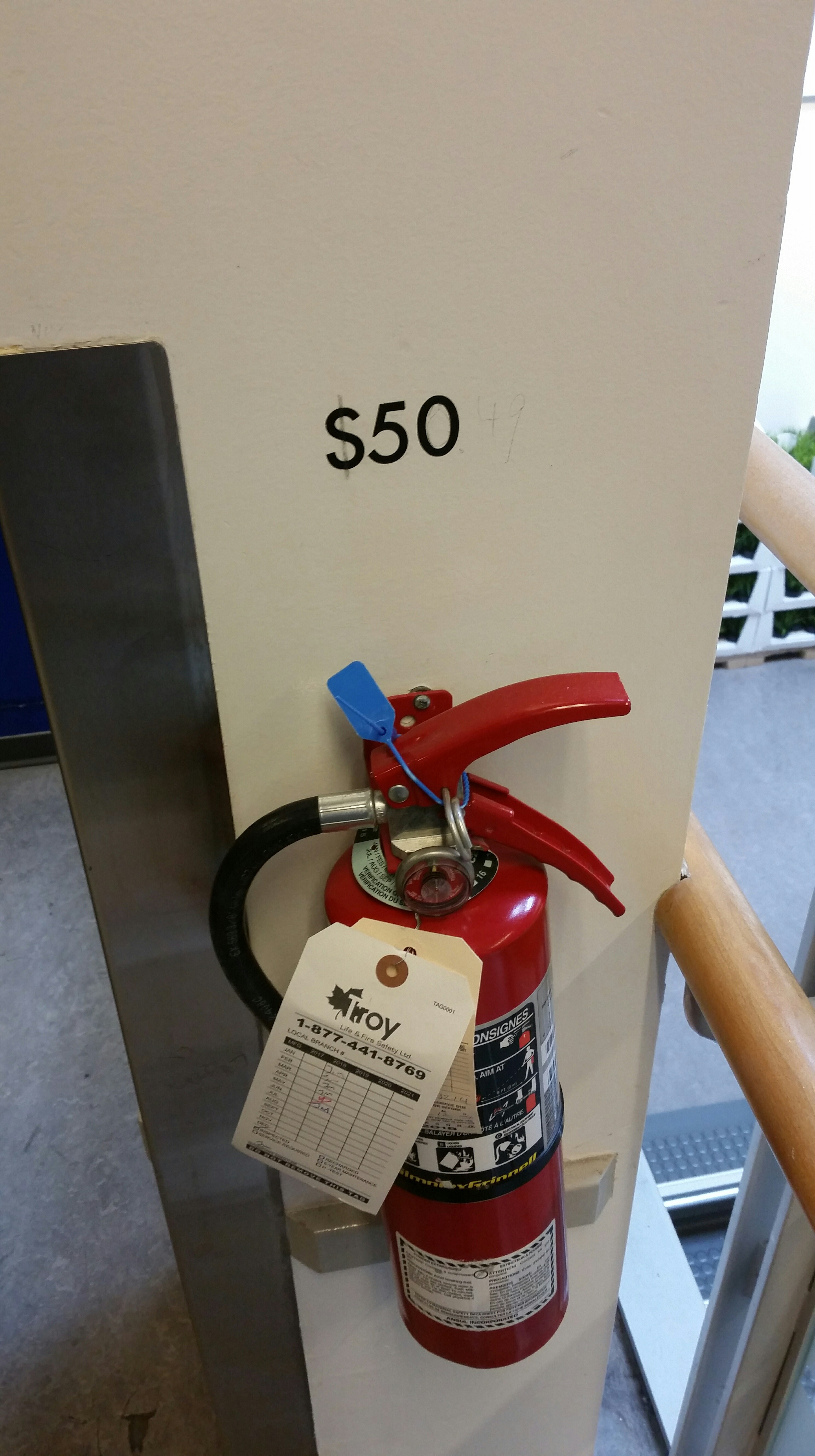 Someone added a price to this fire extinguisher at a Canadian IKEA. r
