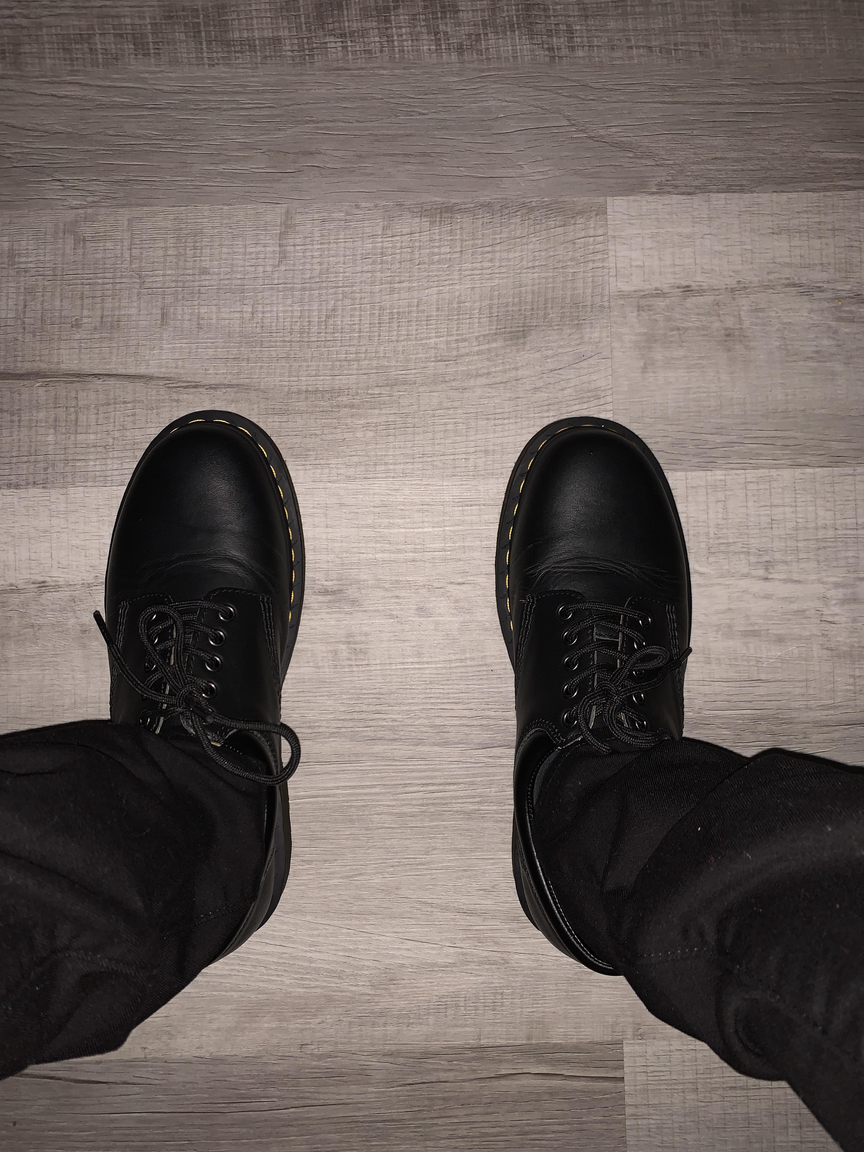 First time owning a pair of docs / leather shoes, are they supposed to