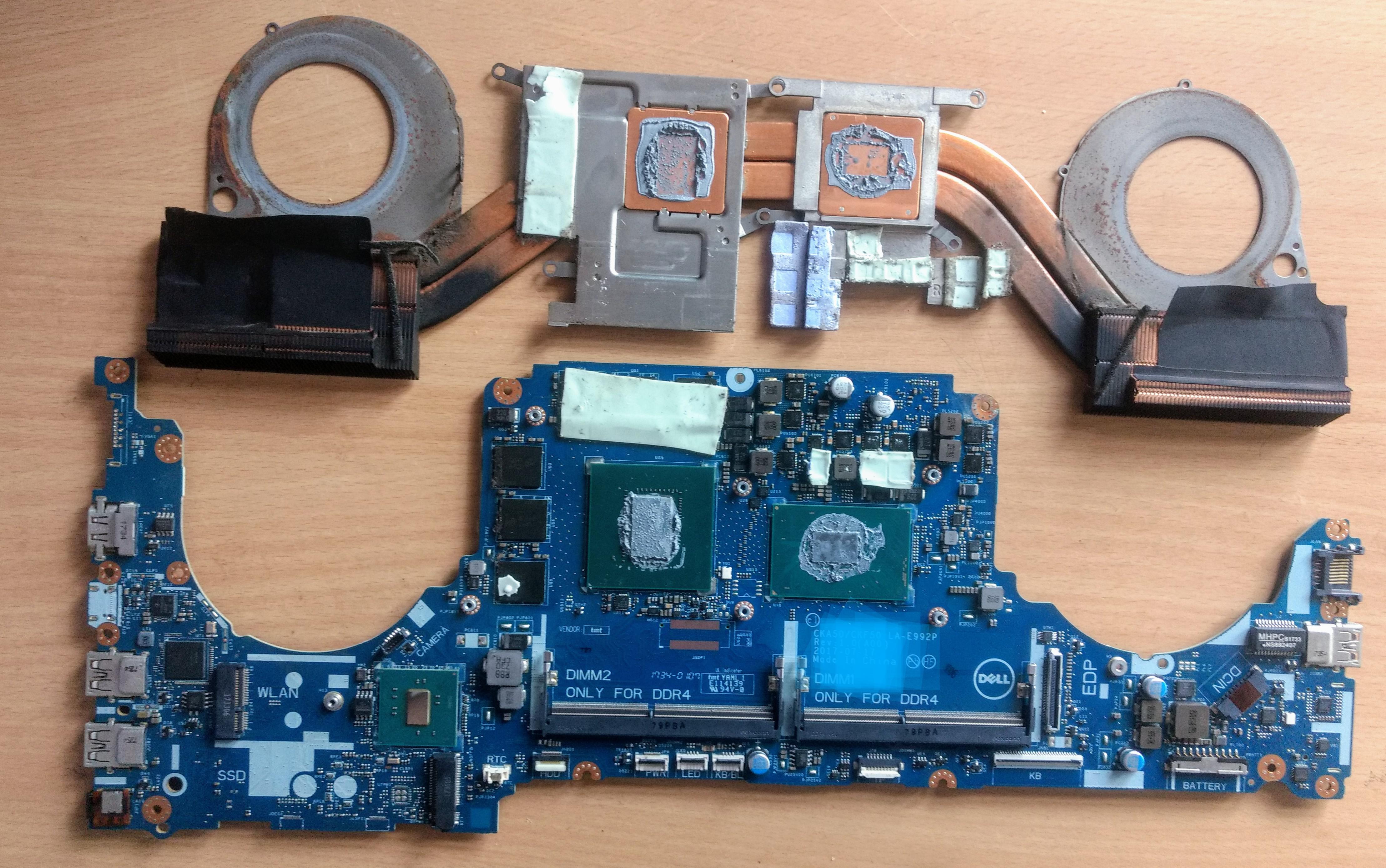 Help with replacing Dell 7577 thermal pad. What thickness should I