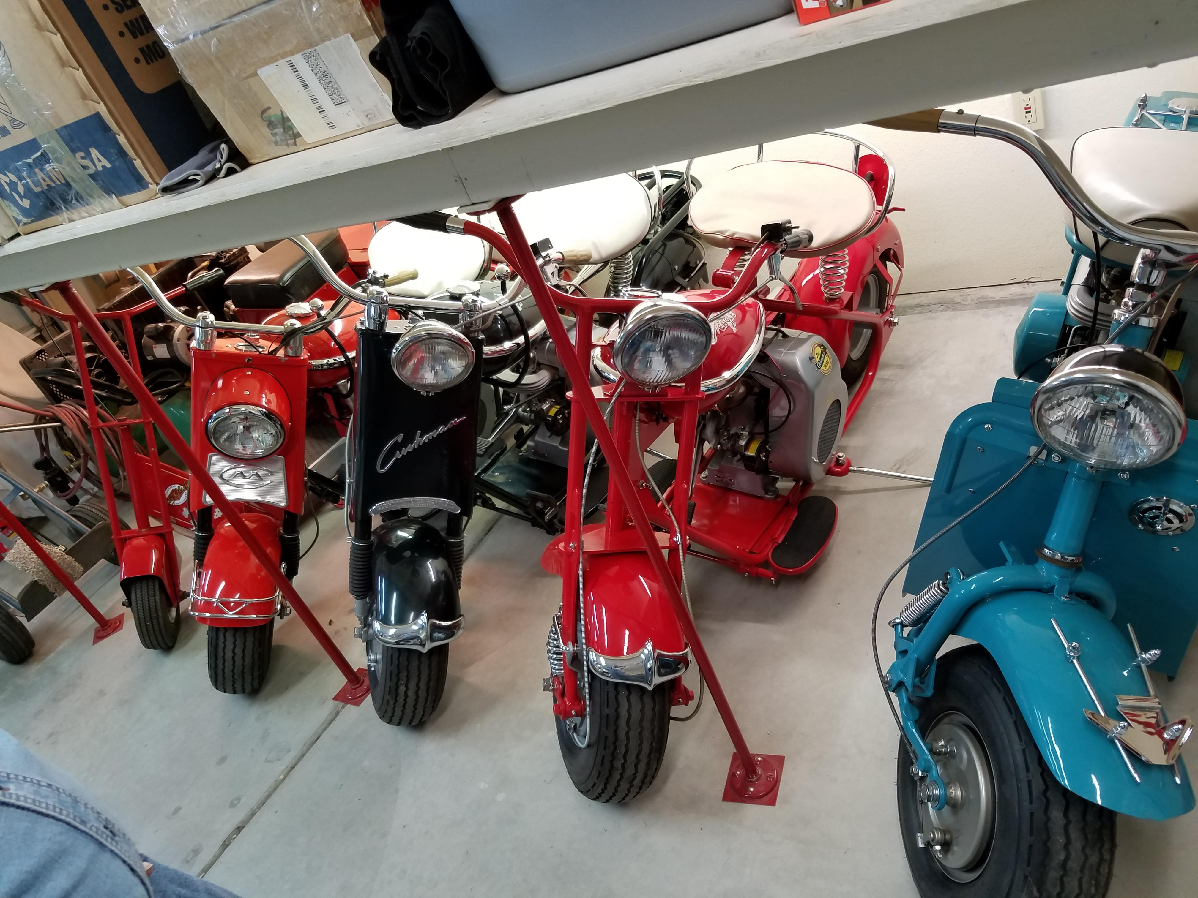 My Grandfather collects and restores old Cushman scooters. r/scooters