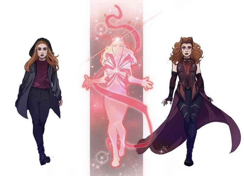 Evolution of Wanda Maximoff! Credit to wamaii_ r/marvelstudios