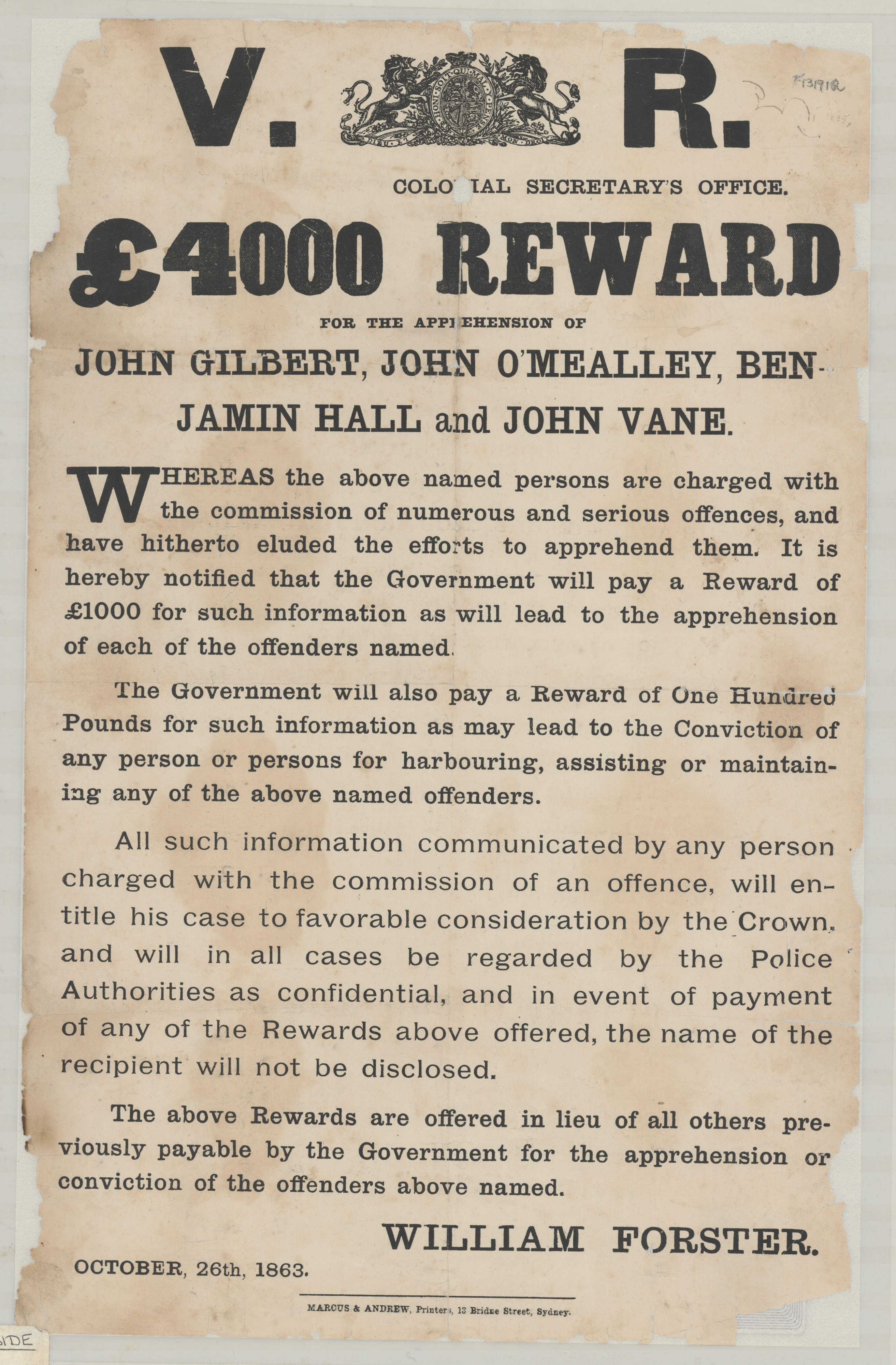 A Wanted Poster for my 3rd Great Grandpa in 1863 r/mildlyinteresting