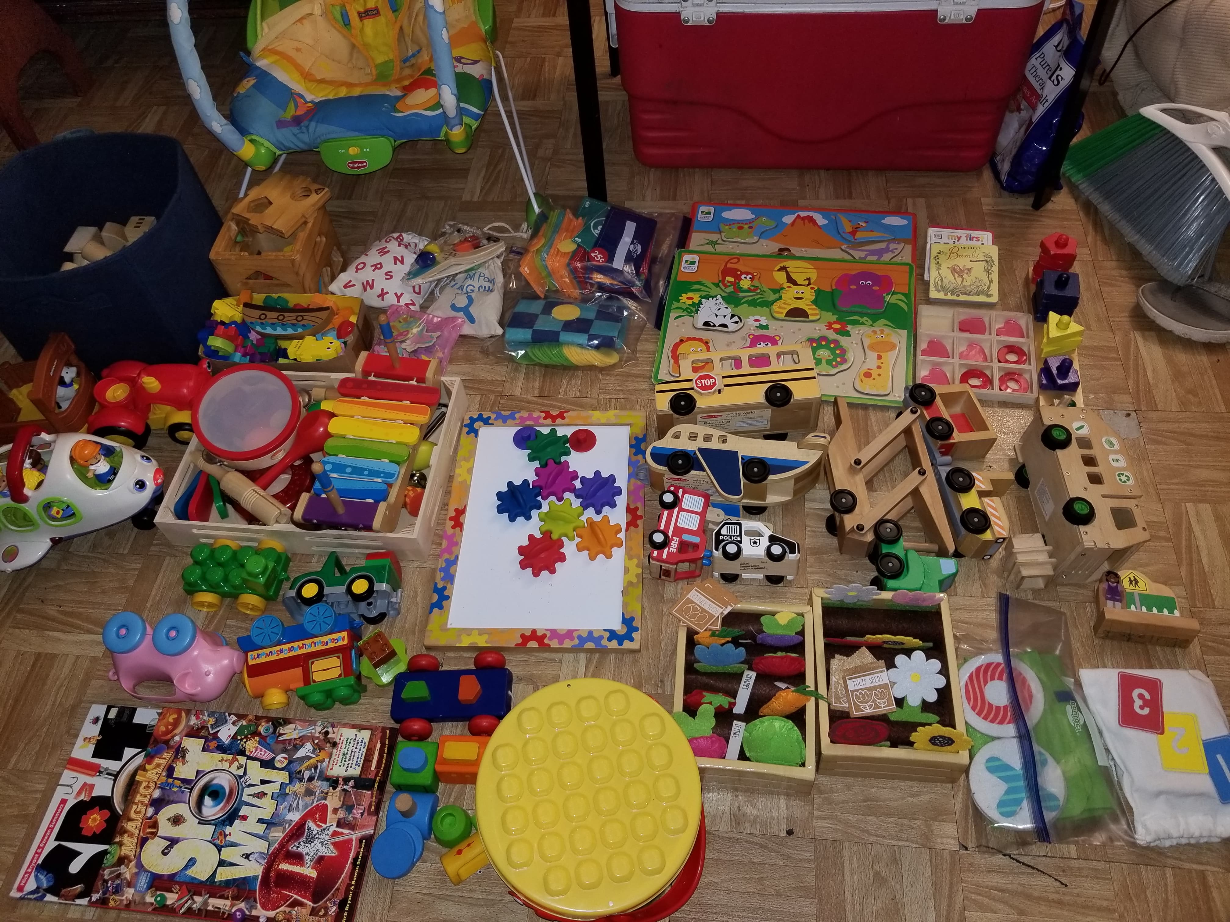 Yard sale haul! Hundreds of dollars of kids toys/ educational tools