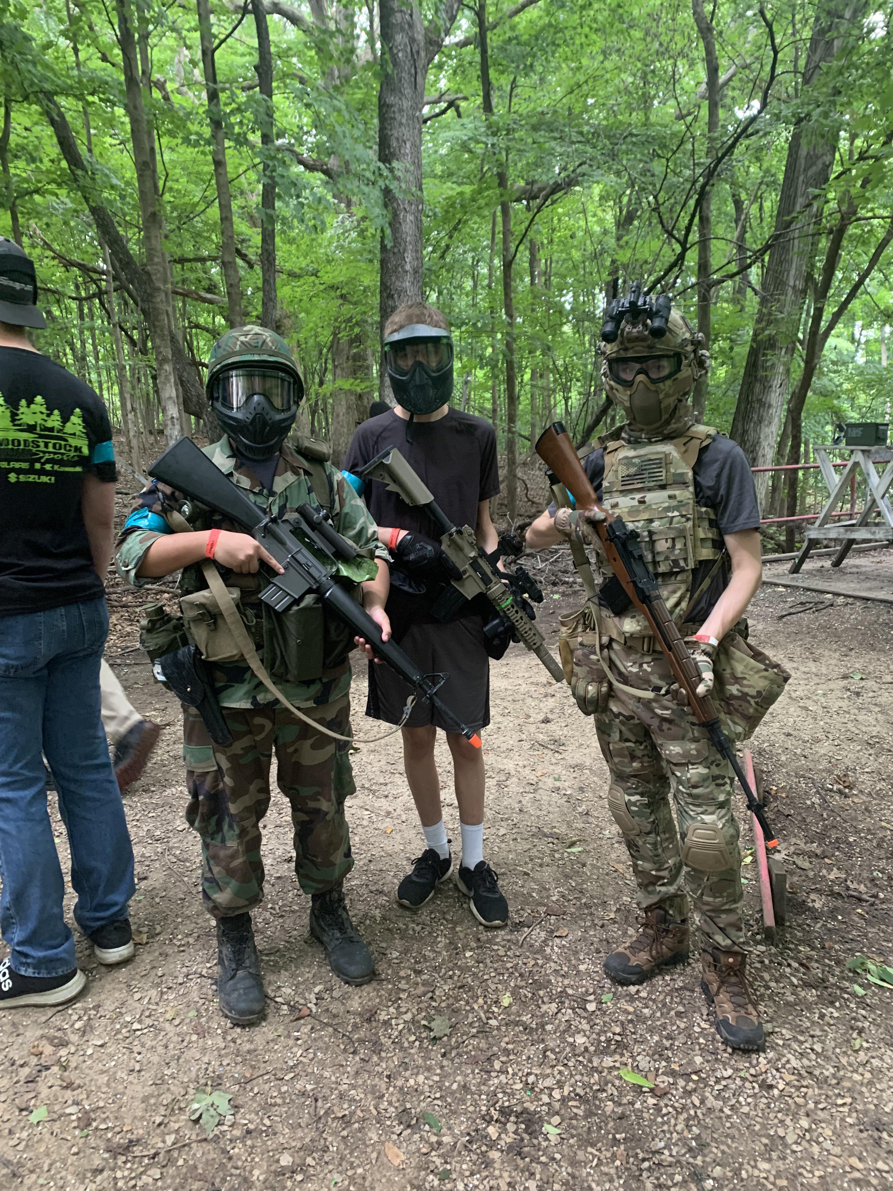 Me and some friends playing airsoft, a good way to end the summer r