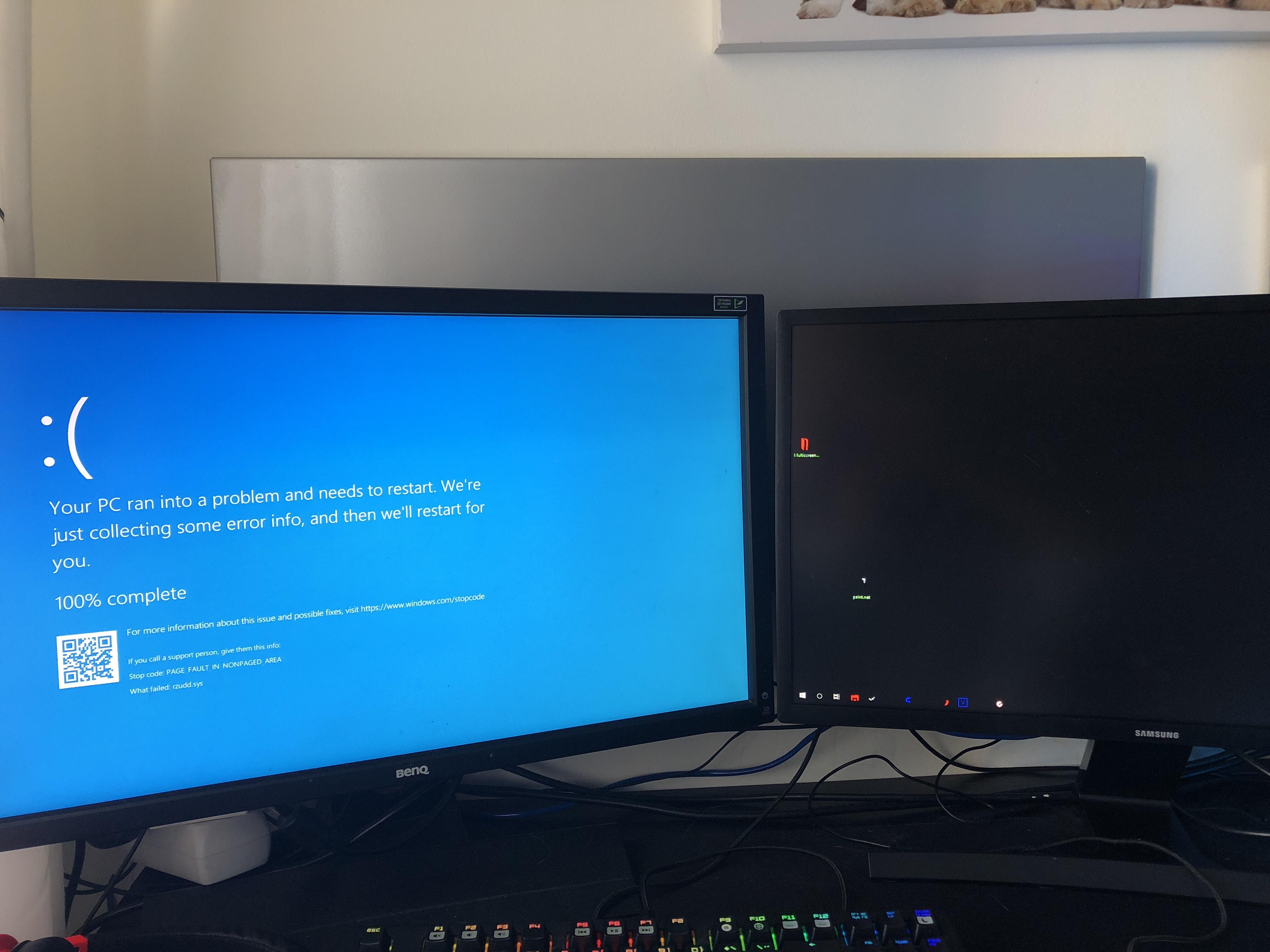 Help pls, I overclocked my graphics card and ran a userbenchmark then