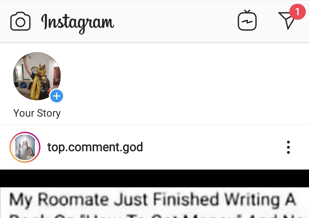 I need help cant see the stories at the top of my feed Instagram