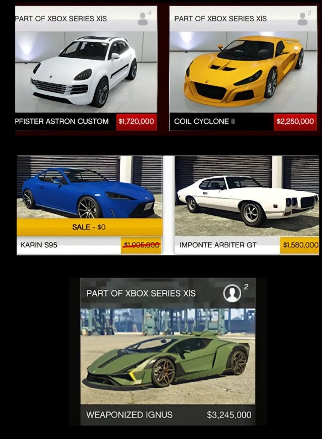 the 5 new cars in gta 5 r/GTAV