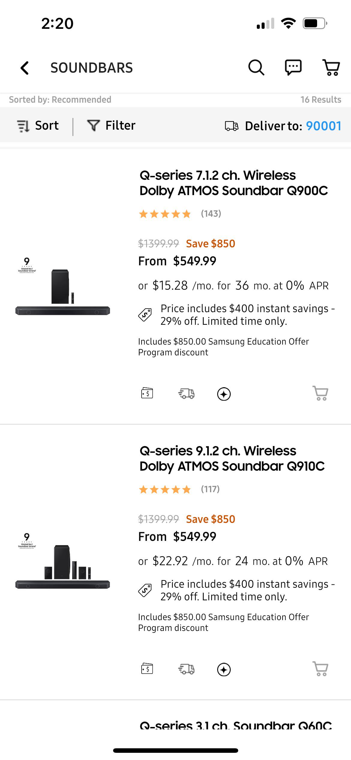 Q900C or Q910C : r/Soundbars