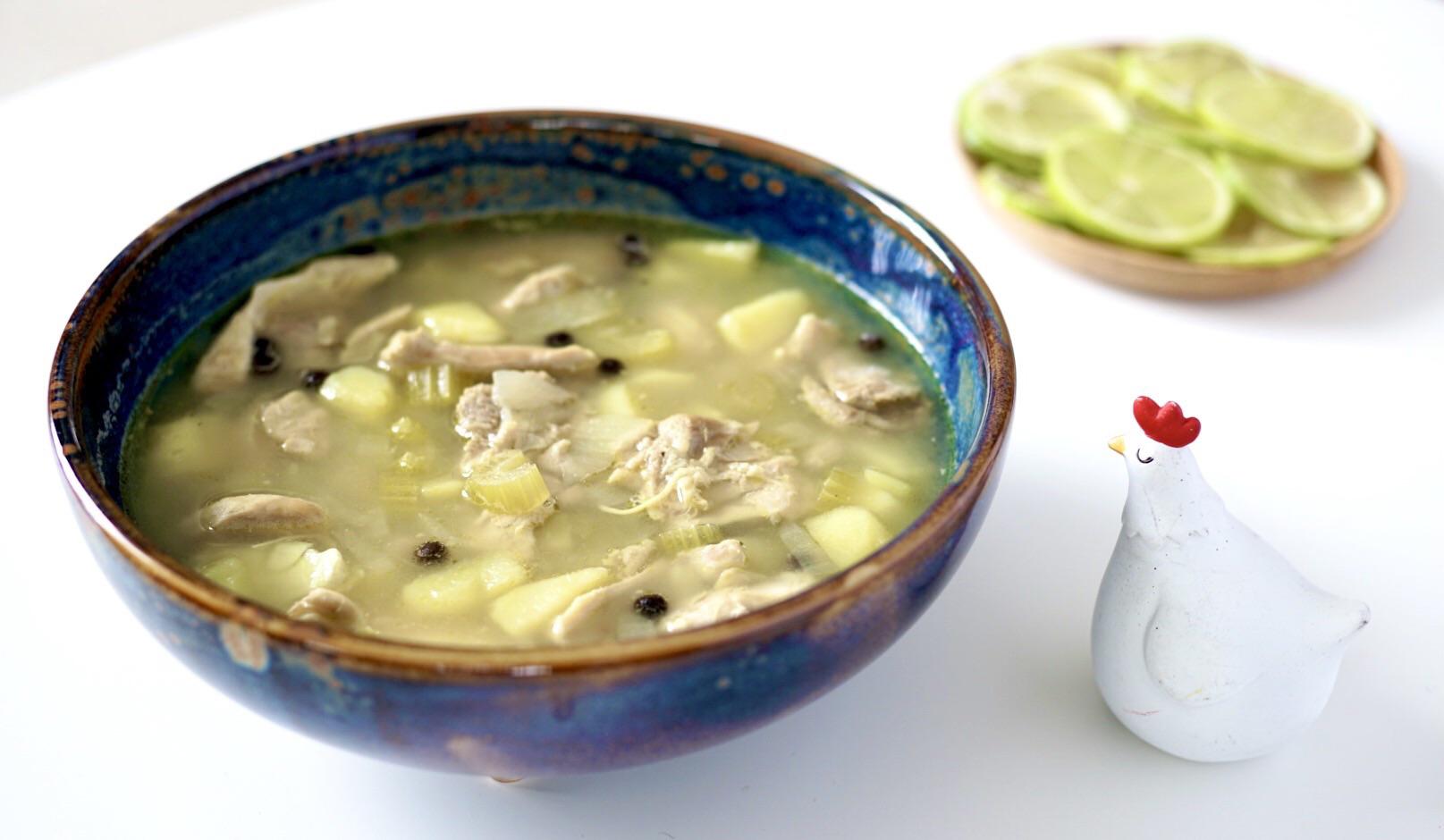 I asked, you helped, I made it Bahamian Chicken Souse! Thanks soup
