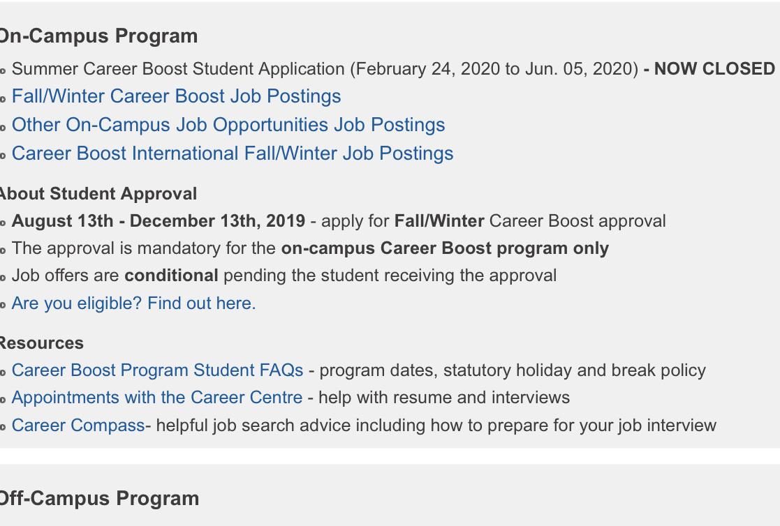 Does anyone know when approval for career boost opens? Is this a typo