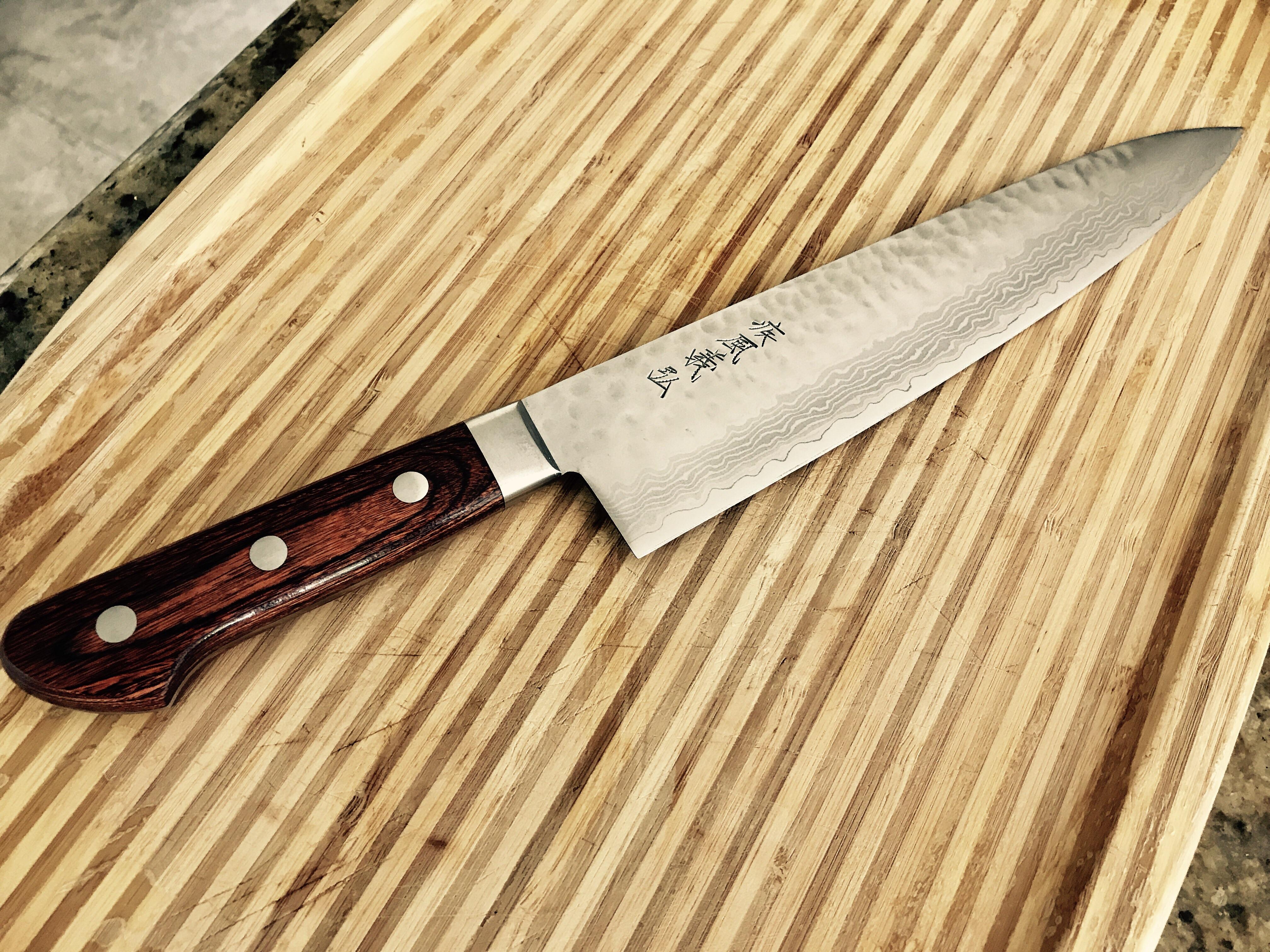 Family Father's Day gift Yoshihiro 10" Damascus Gyuto r/knives