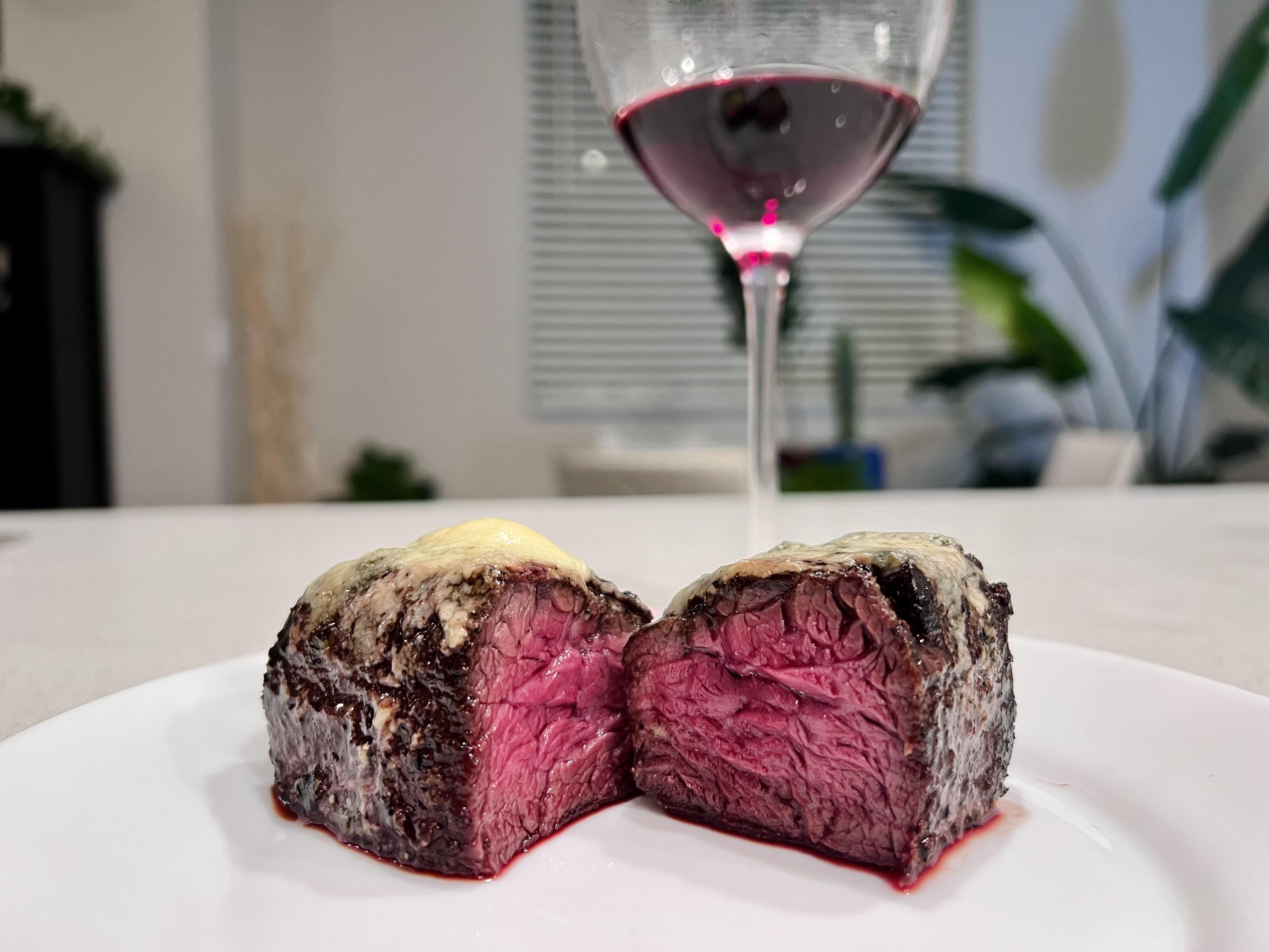 Simple elegant Keto skirt steak with blue cheese. ketorecipes