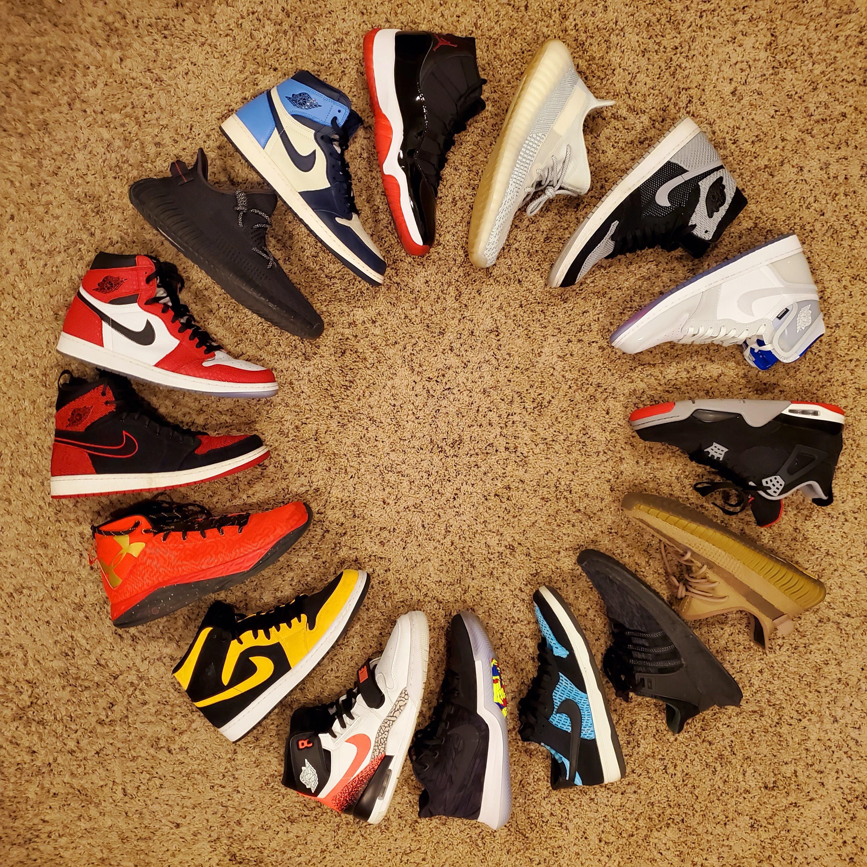 Finally got my collection into a sneaker wheel Sneakers
