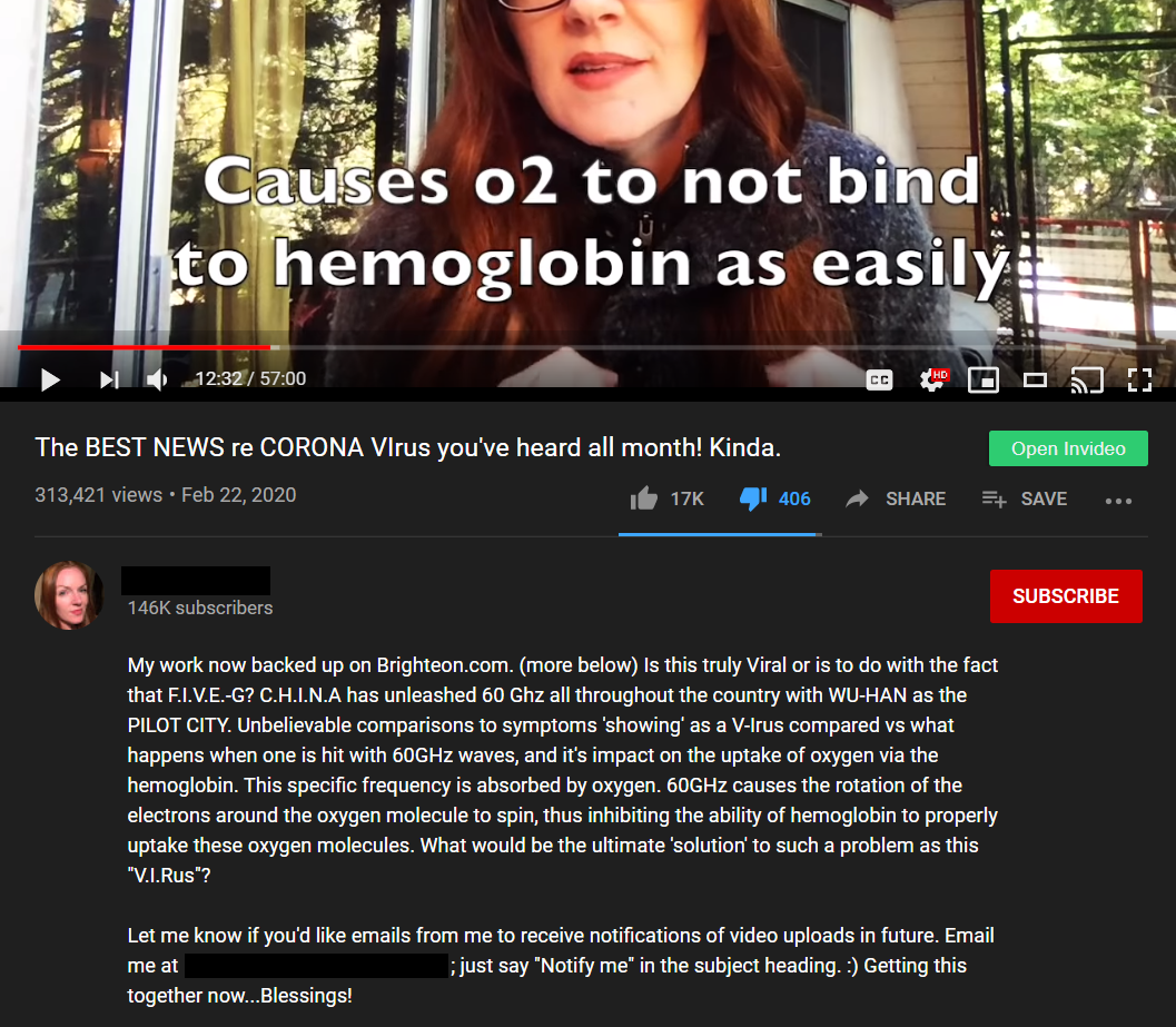 Youtuber claims 5G wireless true cause of "Wuhan Flu" not COVID19