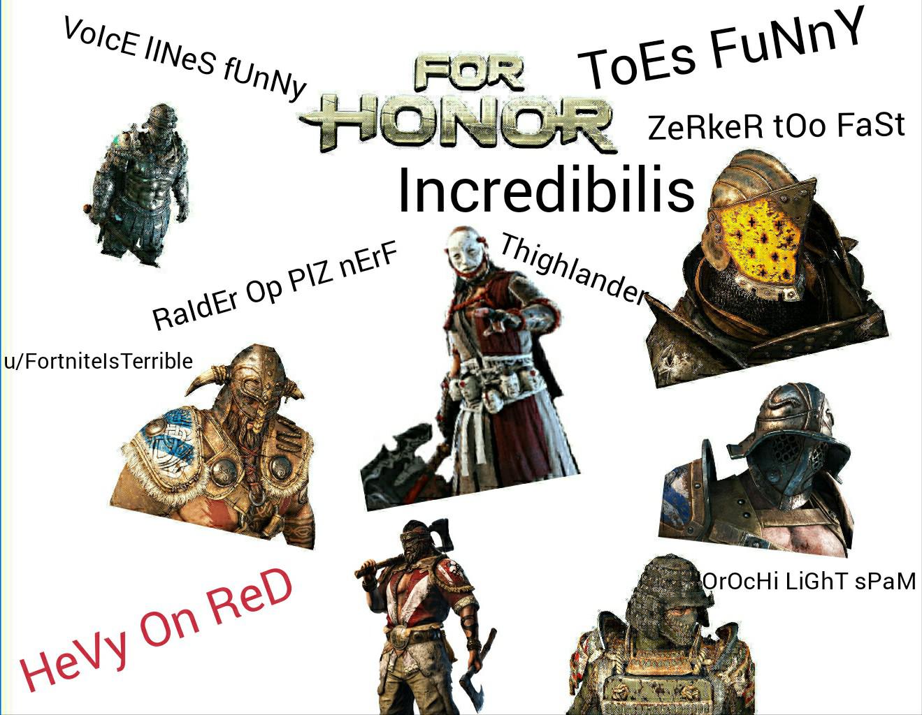I present the for honor mega starter pack r/starterpacks