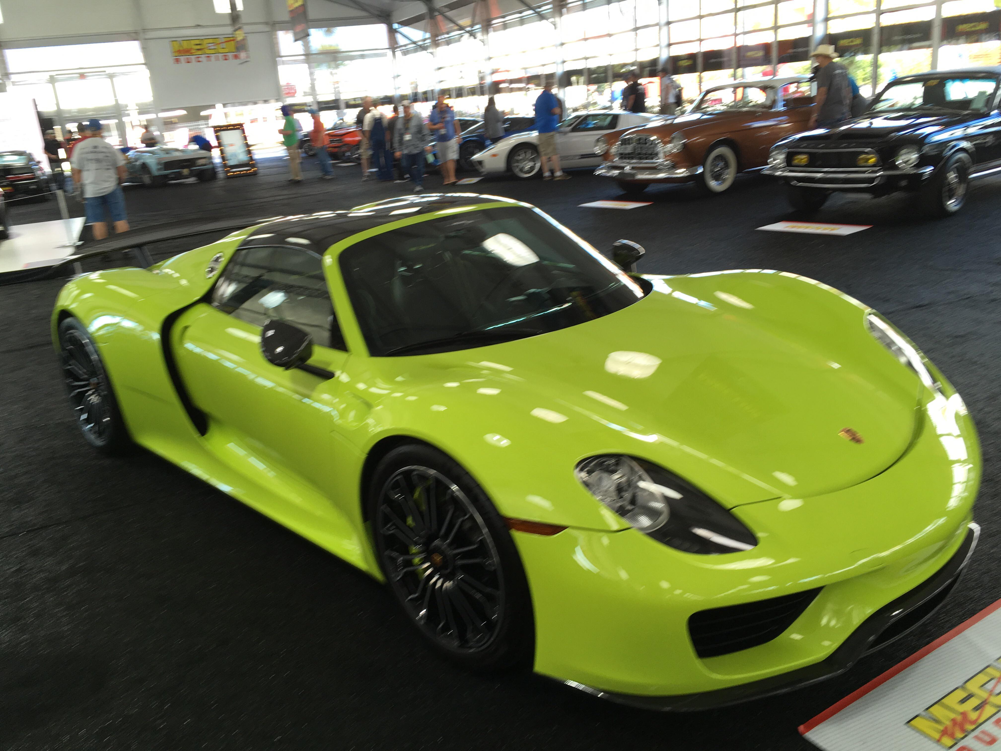 Porsche 918 Spider at Mecum auto auction in Kissimmee, Florida Autos