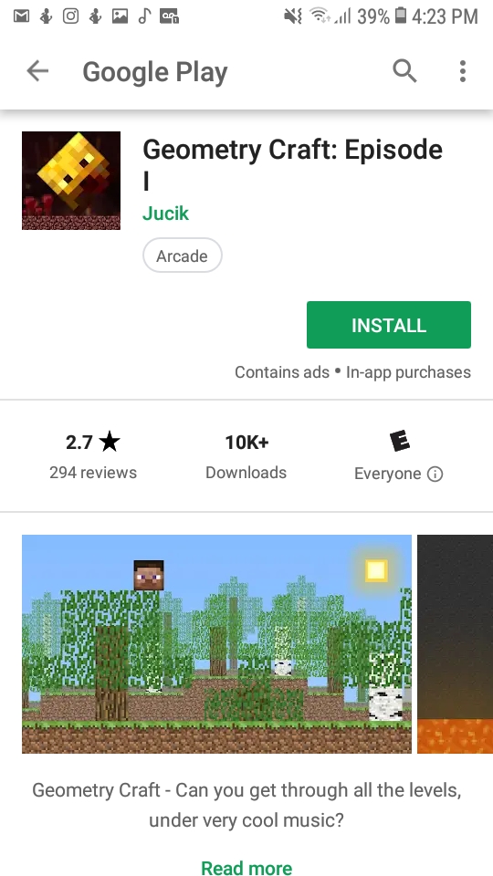 The Play Store is a gold mine for Geometry Dash offbrands