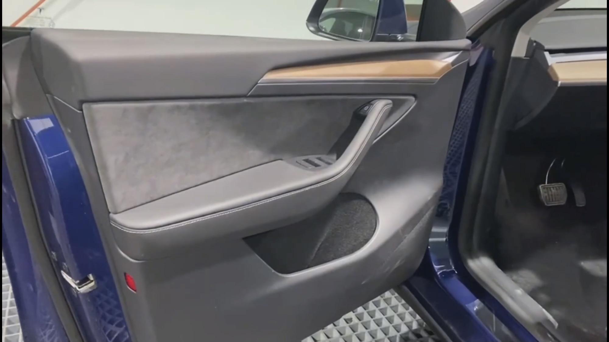 New Model Y wood trim teslamotors