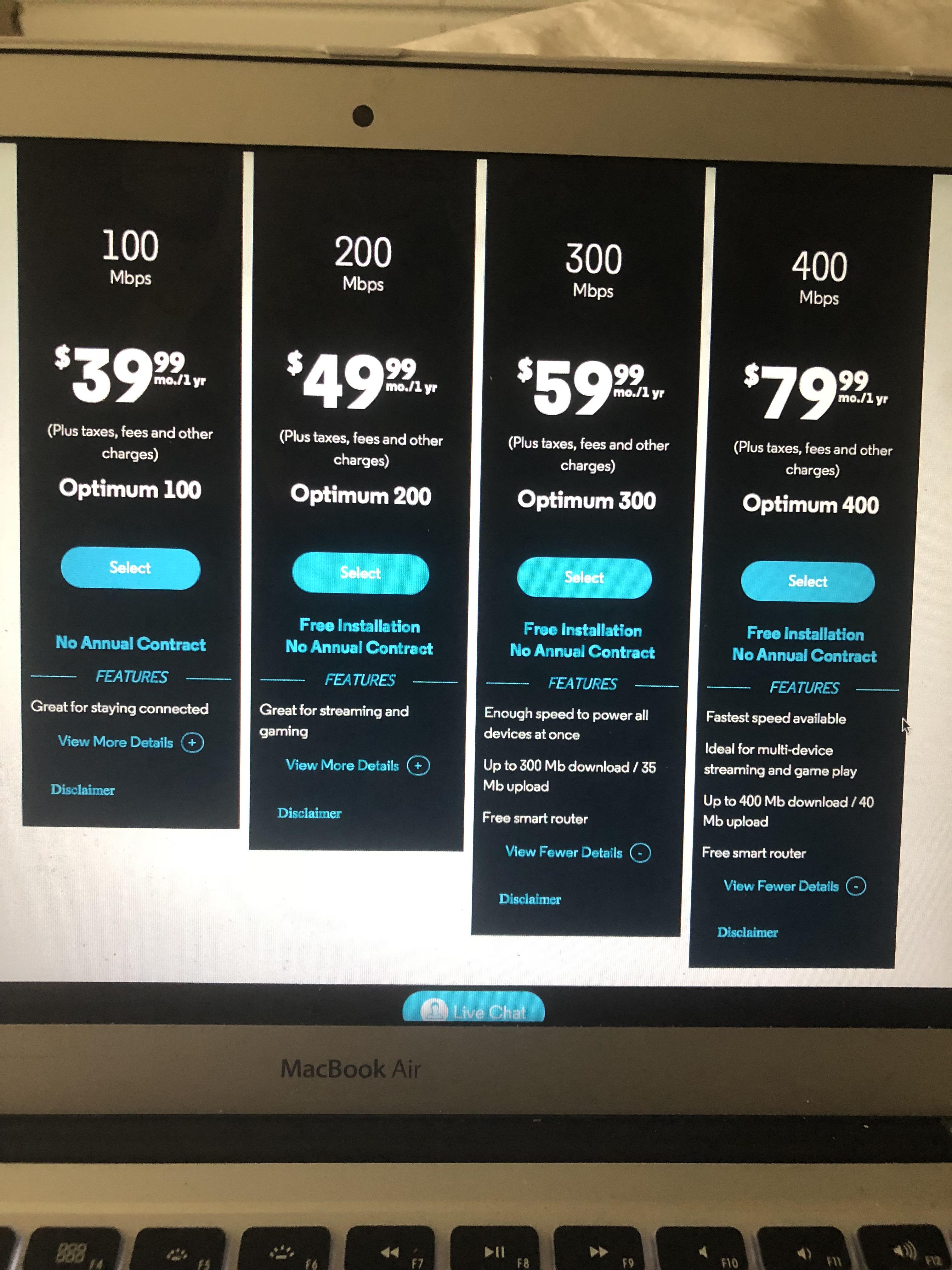 Help which one do I pick for in NJ? I only have cablevision